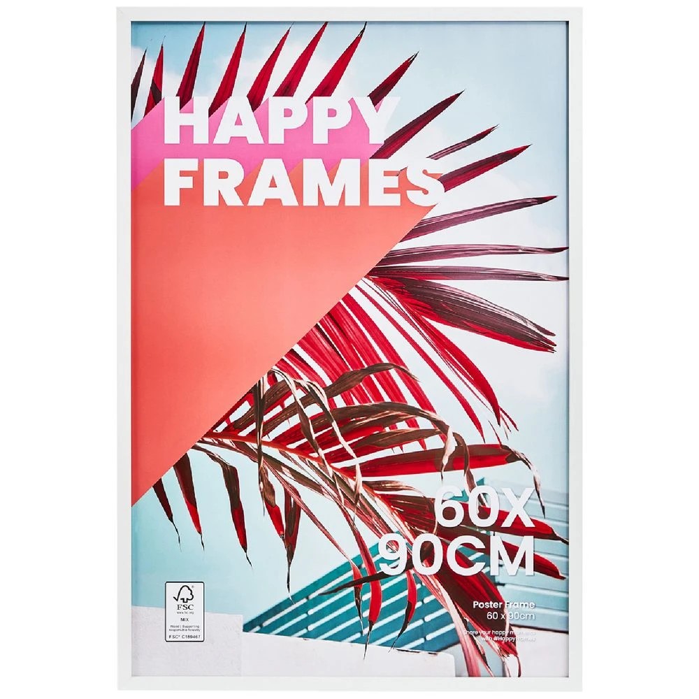 1 Happy Frames 60 x 90CM Poster Frame White, 1 of 4