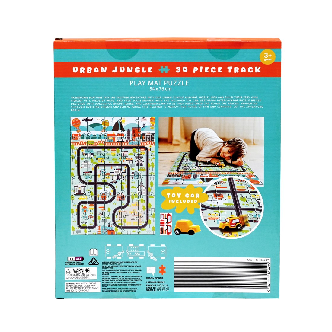 8 30 Piece Urban Jungle Car Track Playmat Puzzle, 8 of 8