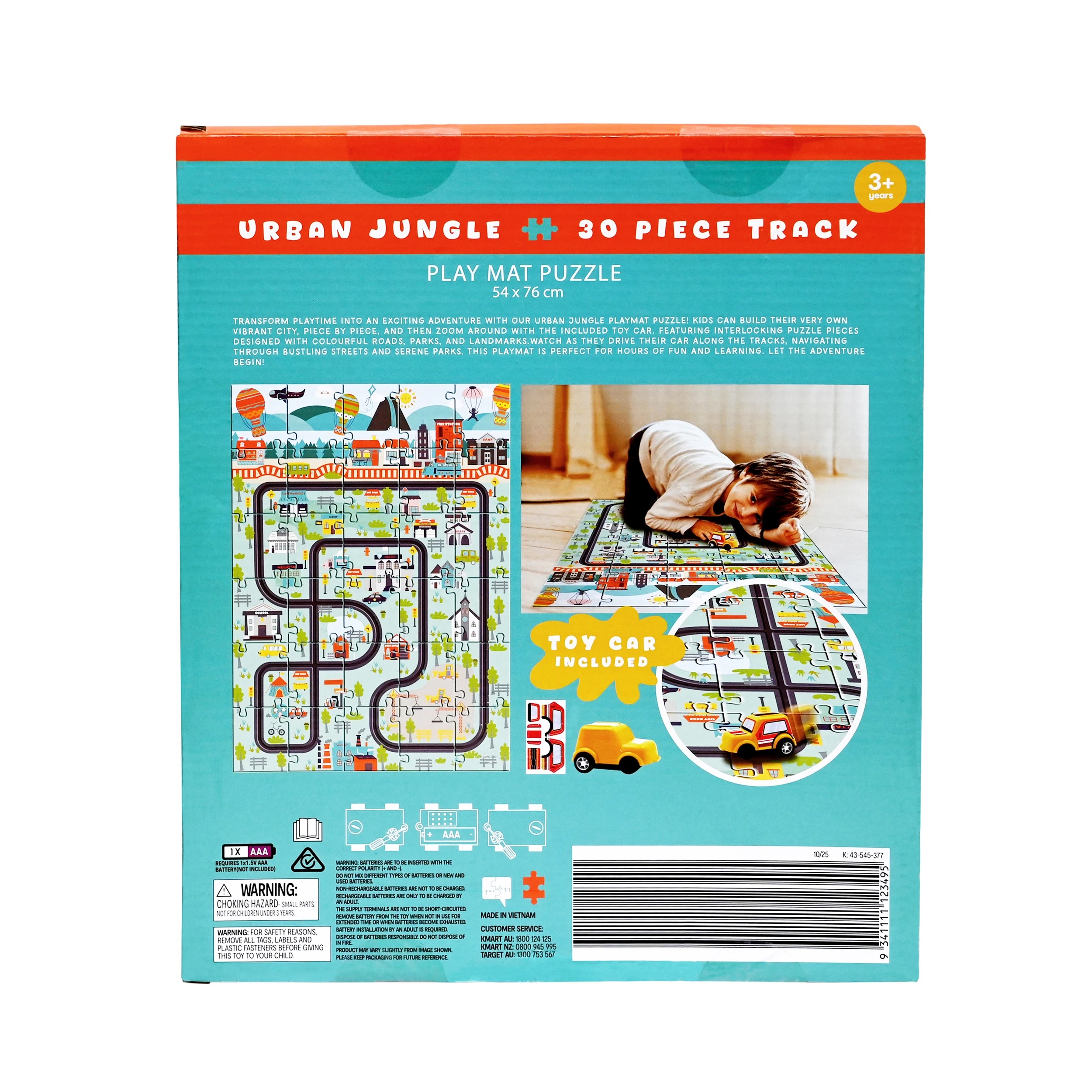 8 30 Piece Urban Jungle Car Track Playmat Puzzle, 8 of 8