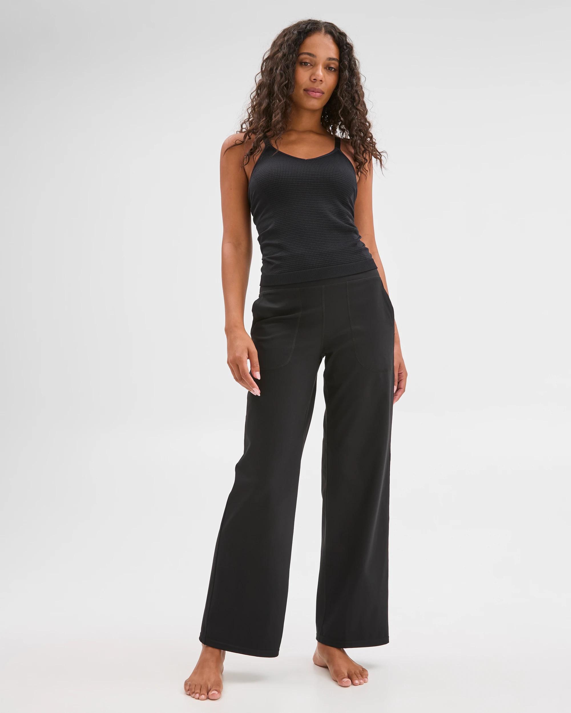 1 Target Active Studio Soft Wide Leg Pants BLACK, 1 of 6
