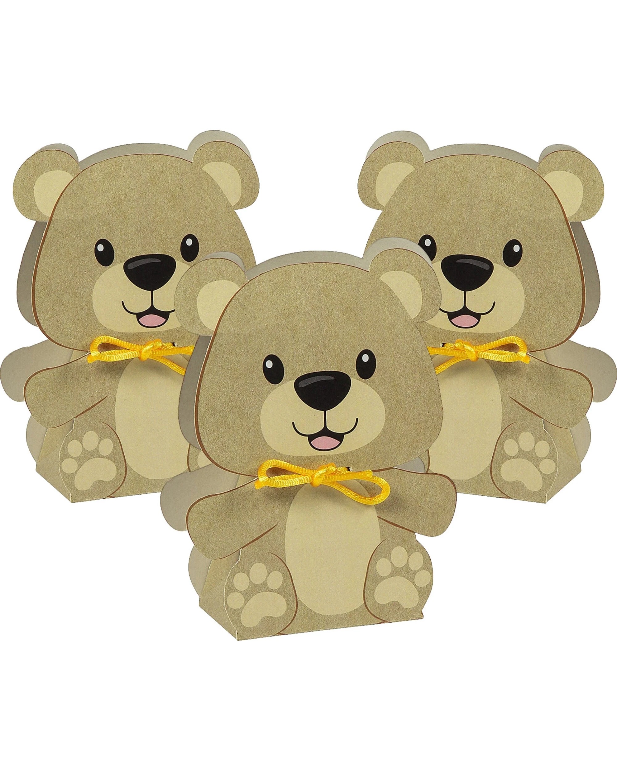 1 Partyrama Teddy Bear Lolly/Treat Boxes Pack of 12, 1 of 4