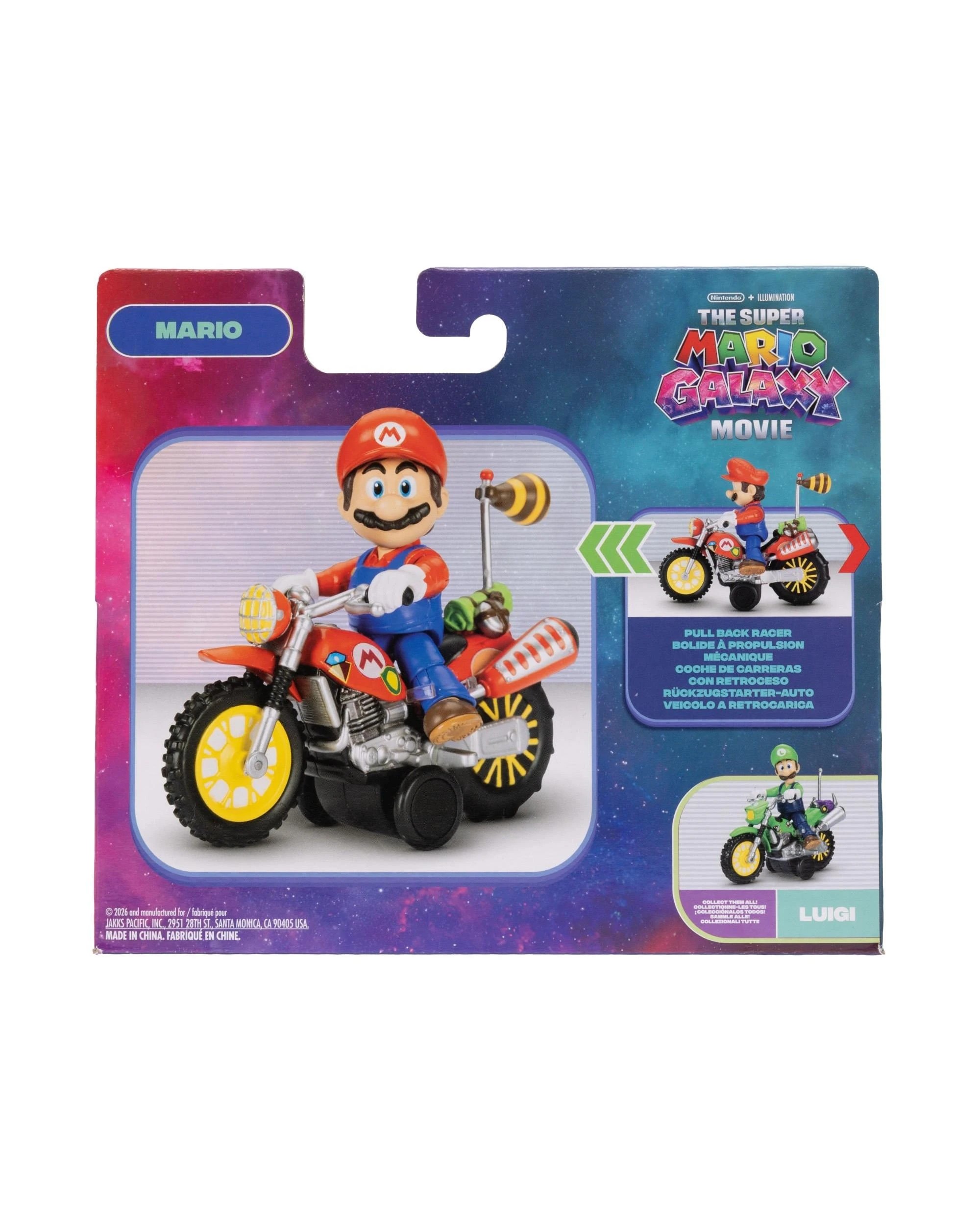 9 The Super Mario Galaxy Movie Pull Back Racer Mario Figure, 9 of 9