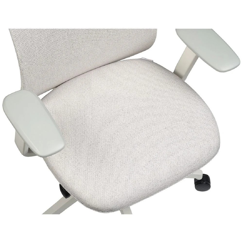 8 Pago Electra Office Chair with Headrest Oatmeal White Ergonomic Chairs and Desk Chairs, 8 of 10