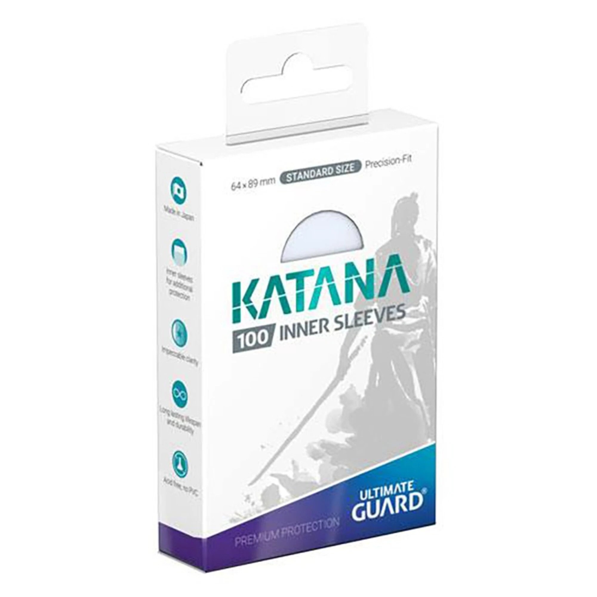 1 Ultimate Guard TCG - Katana Precise-Fit Inner Sleeves  Transparent, 1 of 3