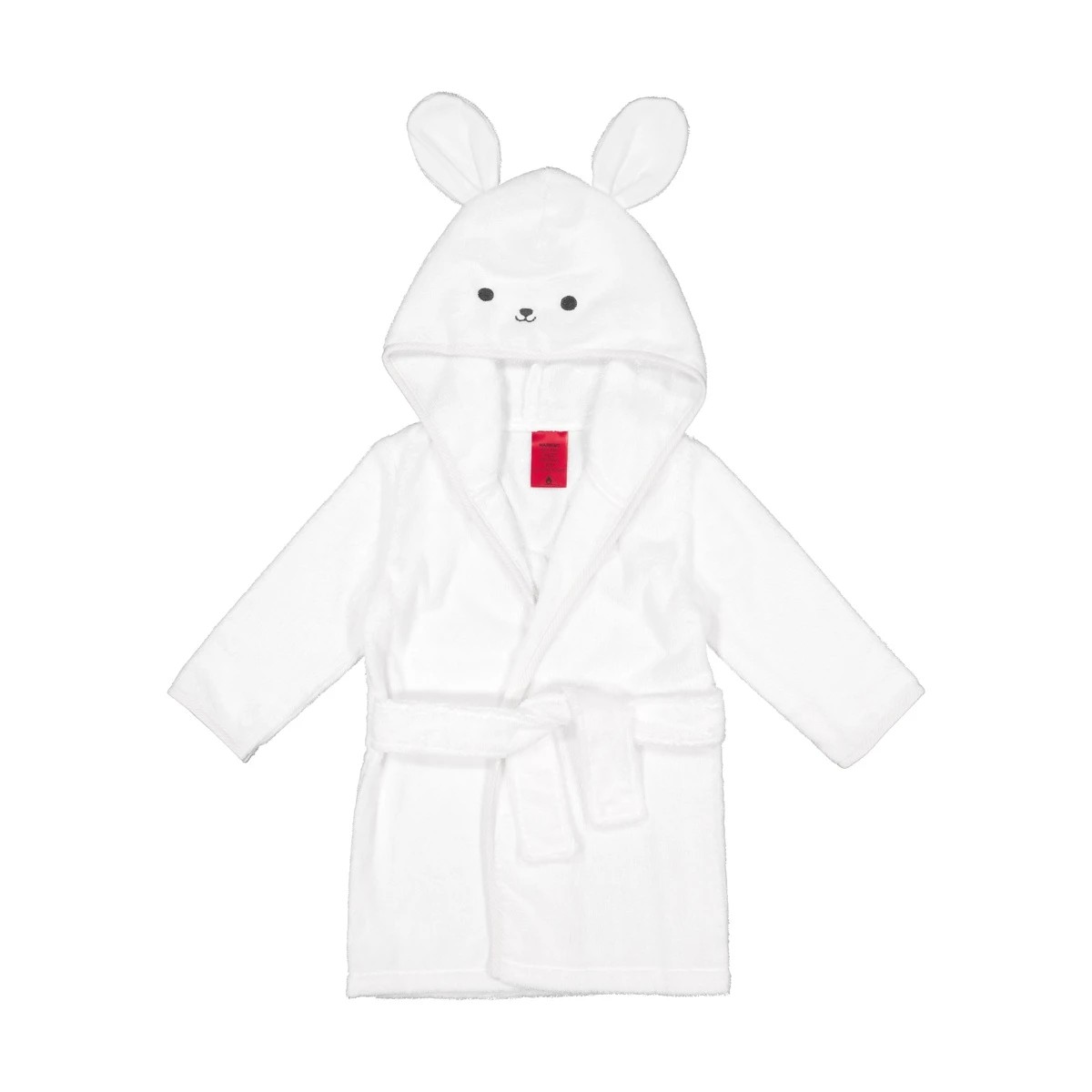 1 Cotton Hooded Bath Robe - Bunny, 1 of 5