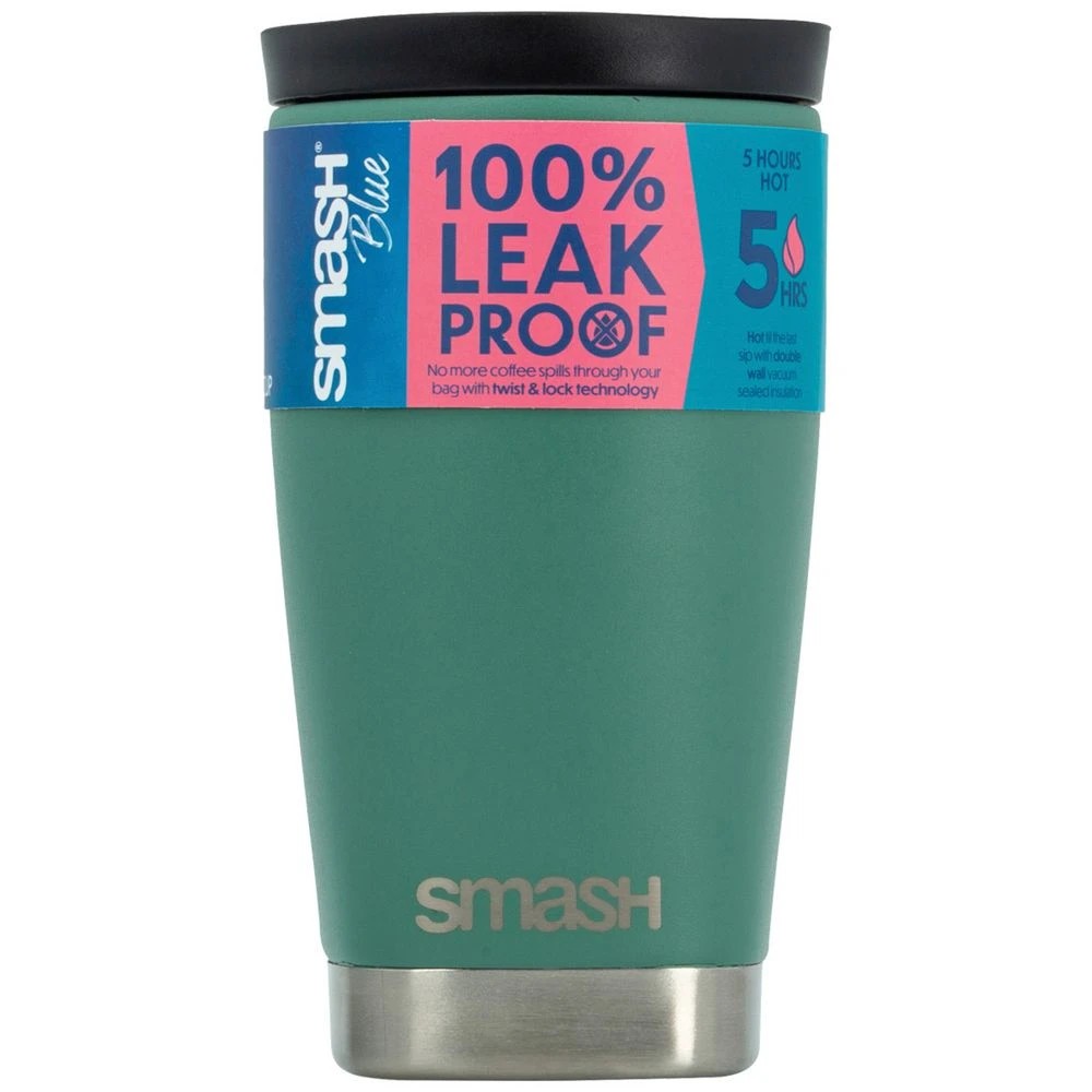 1 Smash Blue Stainless Steel Barista Buddy 350mL Sage, 1 of 7