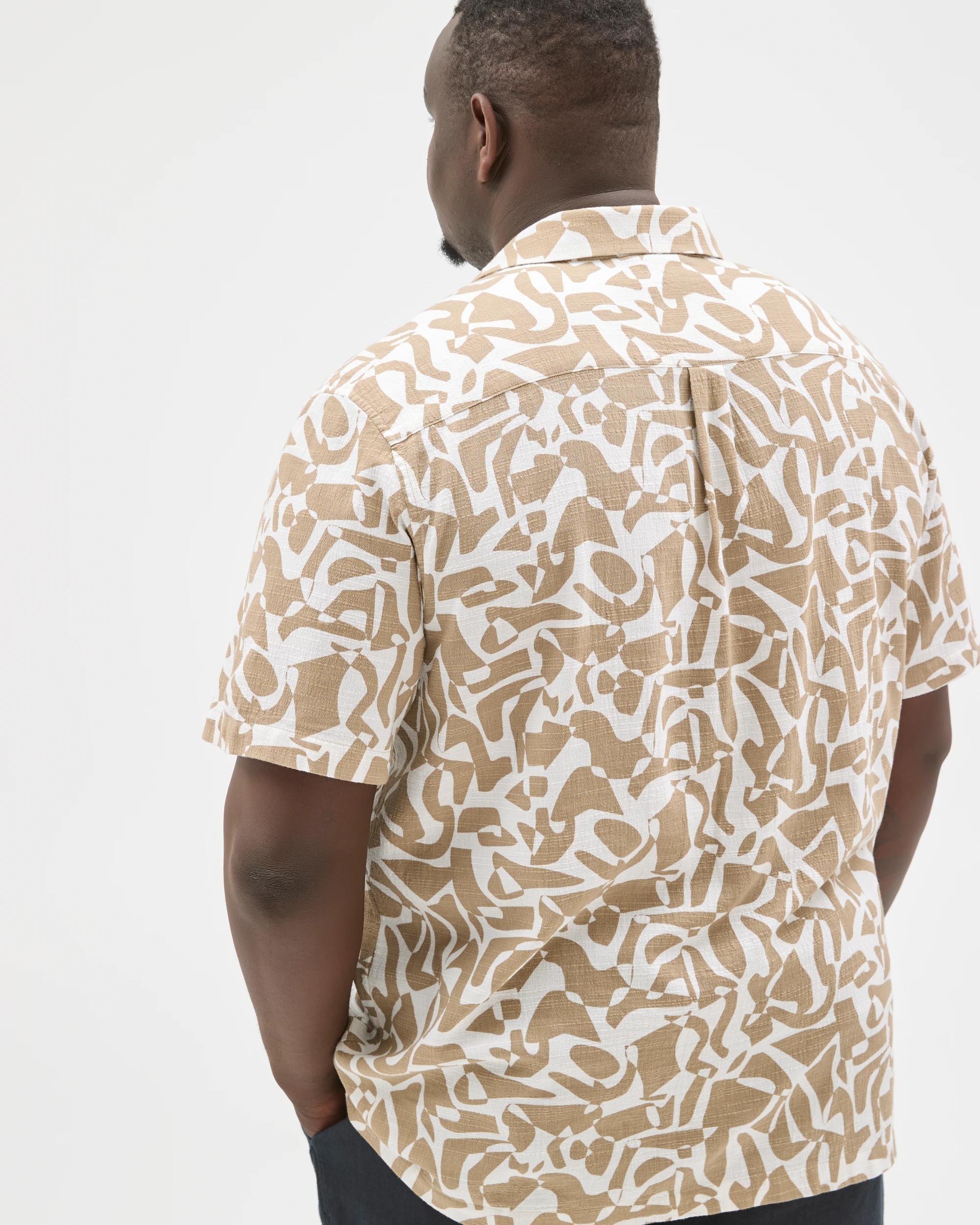 7 Target Man Plus Plus Size Australian Cotton Print Shirt NEUTRAL PRINT, 7 of 7