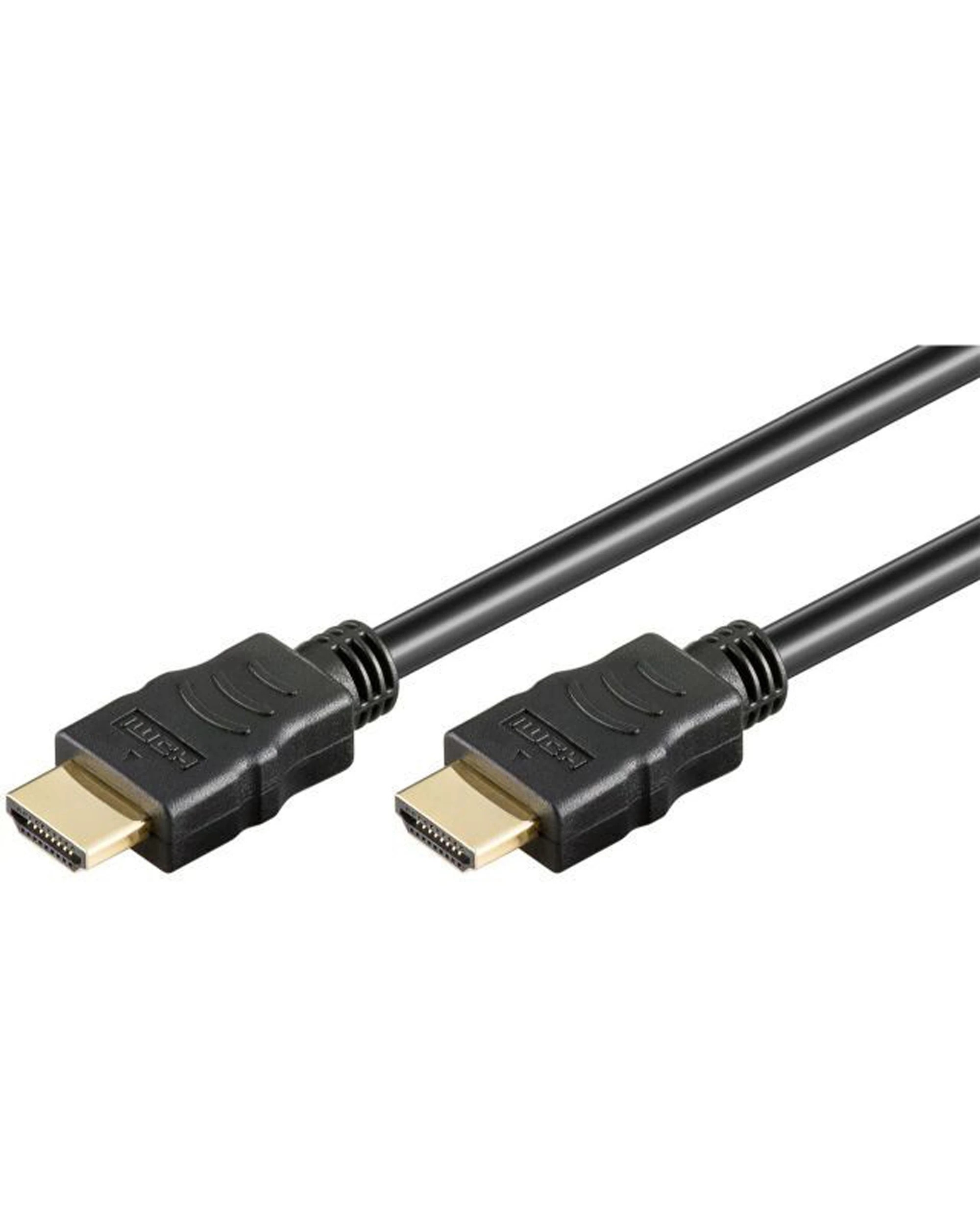 1 Goobay 0.5m Series 2.0 Male HDMI Cable With Ethernet Vacuum Insulated - Black, 1 of 2