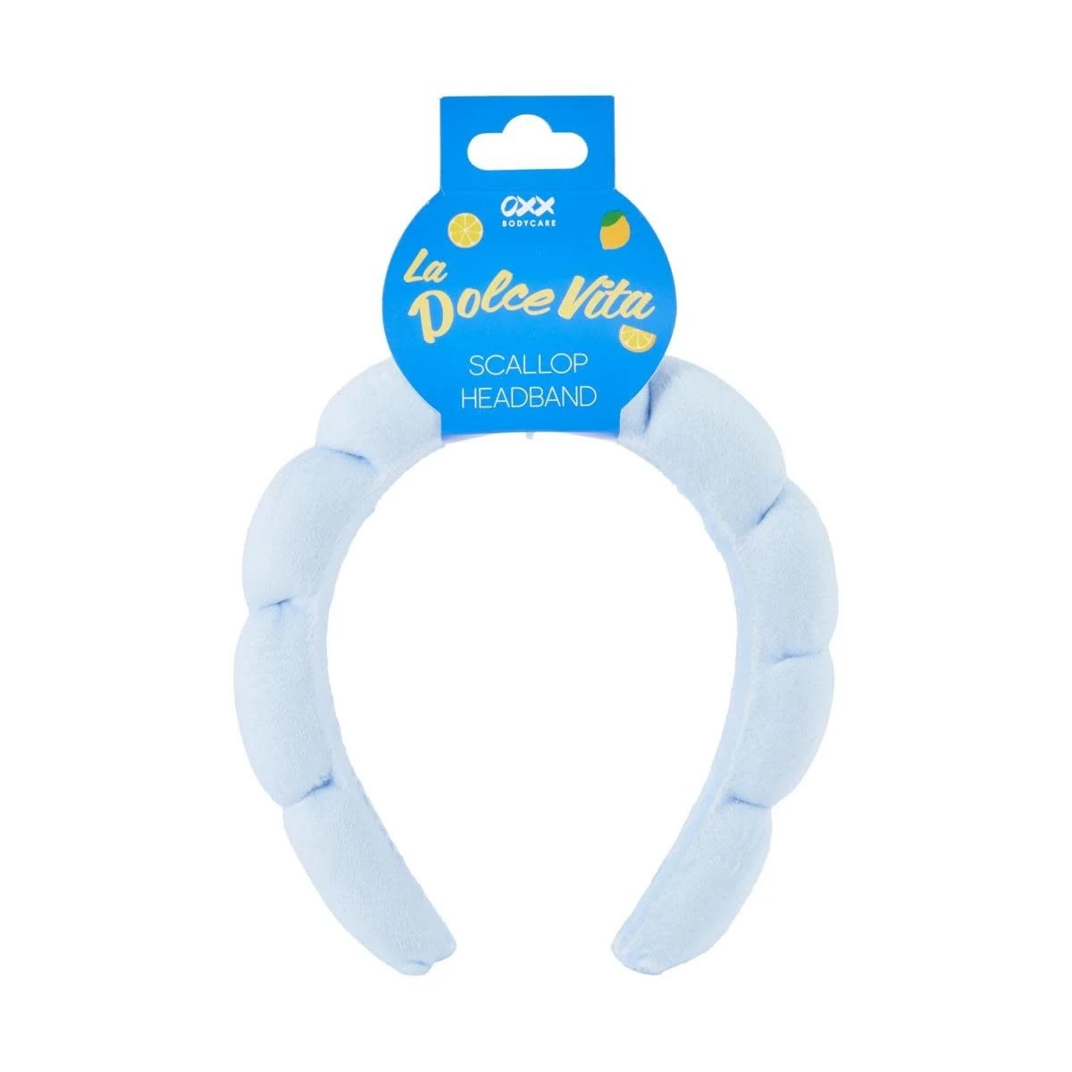 4 OXX Bodycare La Dolce Vita Scallop Headband - Blue, 4 of 4