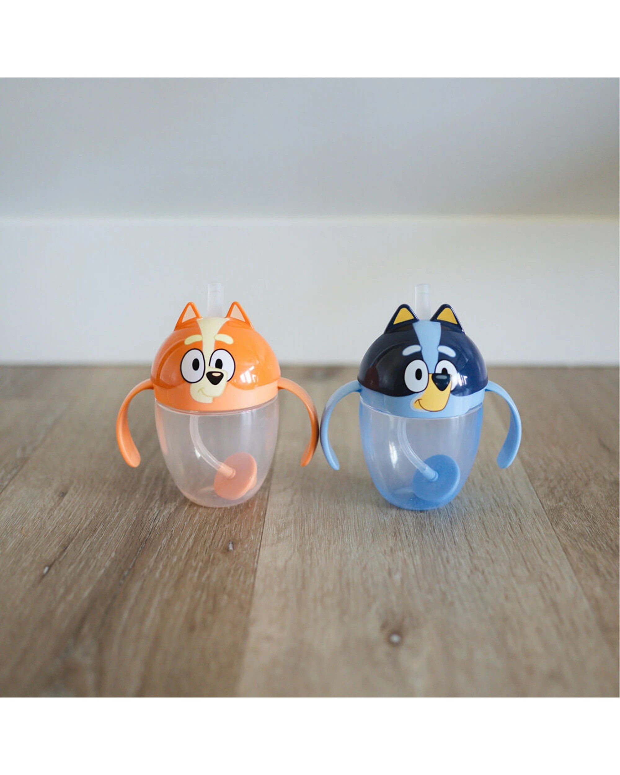 4 The First Years Bluey Weighted Straw Trainer Sippy Cup 4PK 207ml - Multi, 4 of 5
