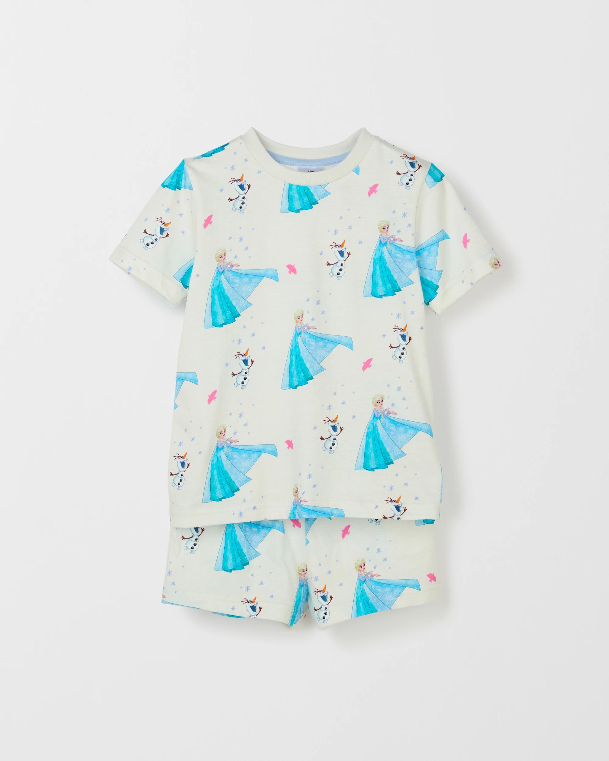 5 Disney Organic Cotton 2 Pack Younger Girls Pyjama Set FROZEN, 5 of 7