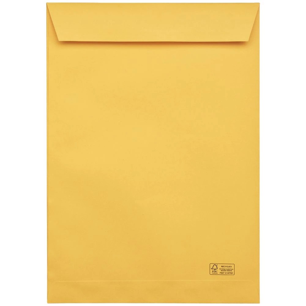 4 PPS C4 Plain Faced Gold Envelopes 25 Pack, 4 of 4