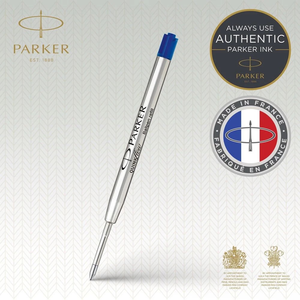 5 Parker Ballpoint Refill Medium Blue 3 Pack, 5 of 7