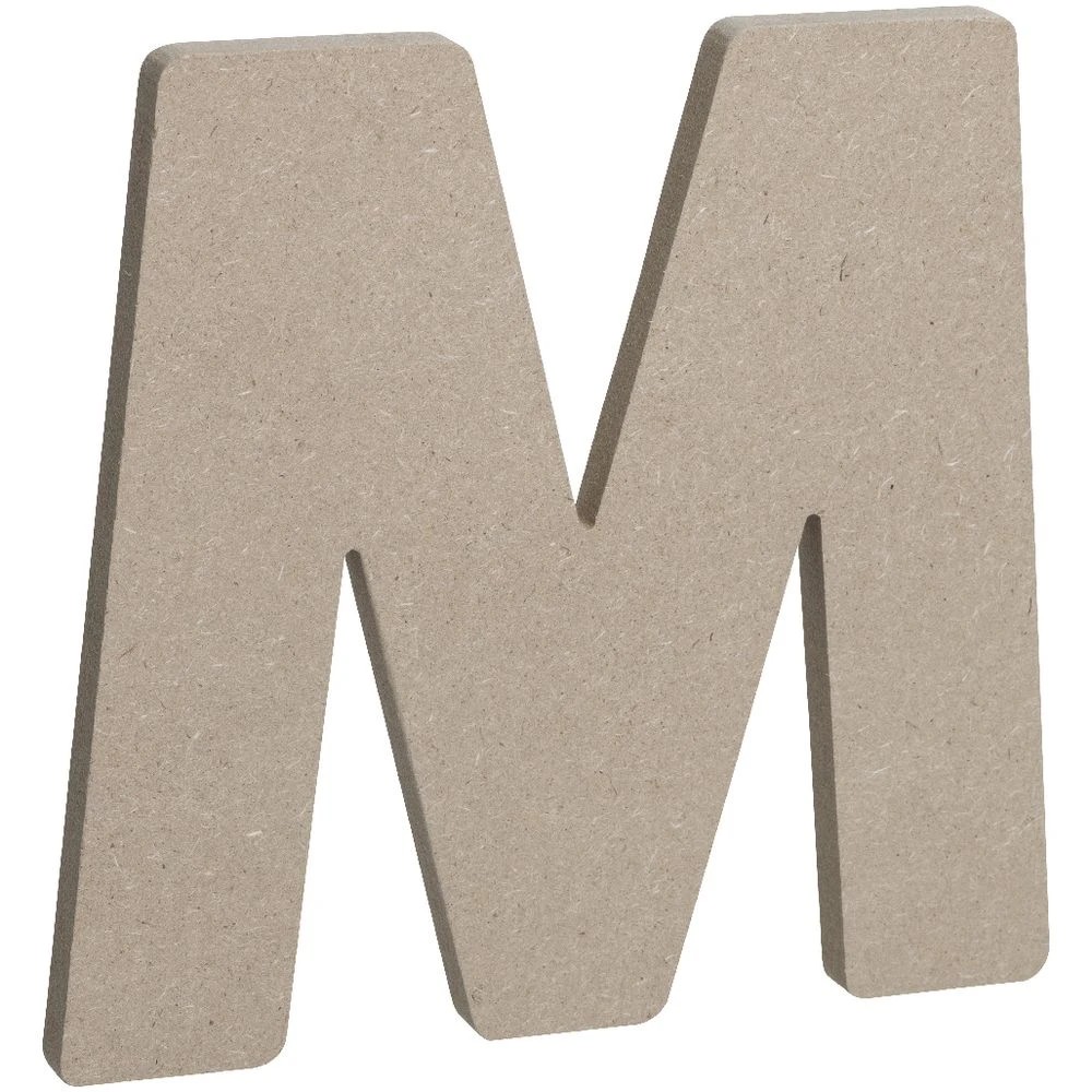3 Born Wooden Alphabet Letter M 20cm, 3 of 3