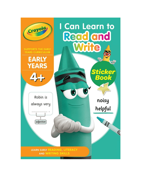 Crayola Early Years 4+ I Can Learn to Read & Write 32 Pages