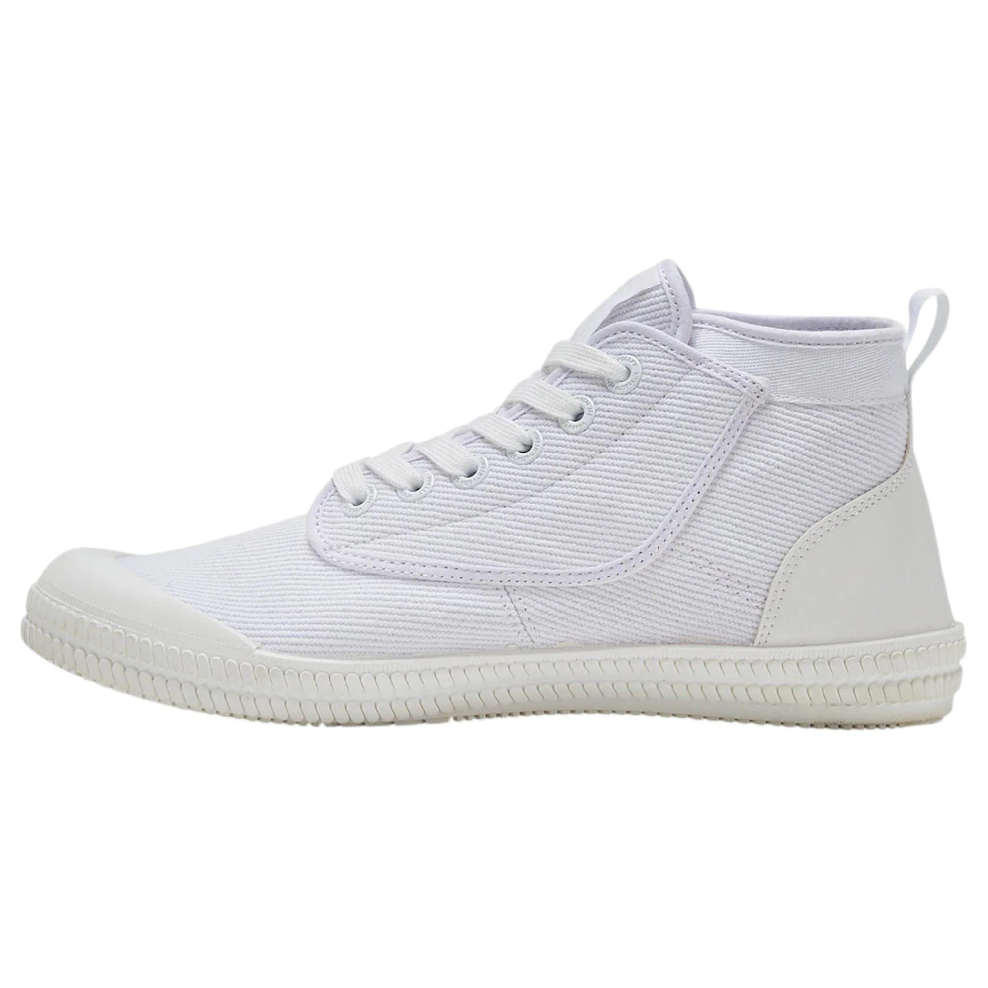 2 Volley Mens Heritage High Top Casual Shoes WHITE, 2 of 7