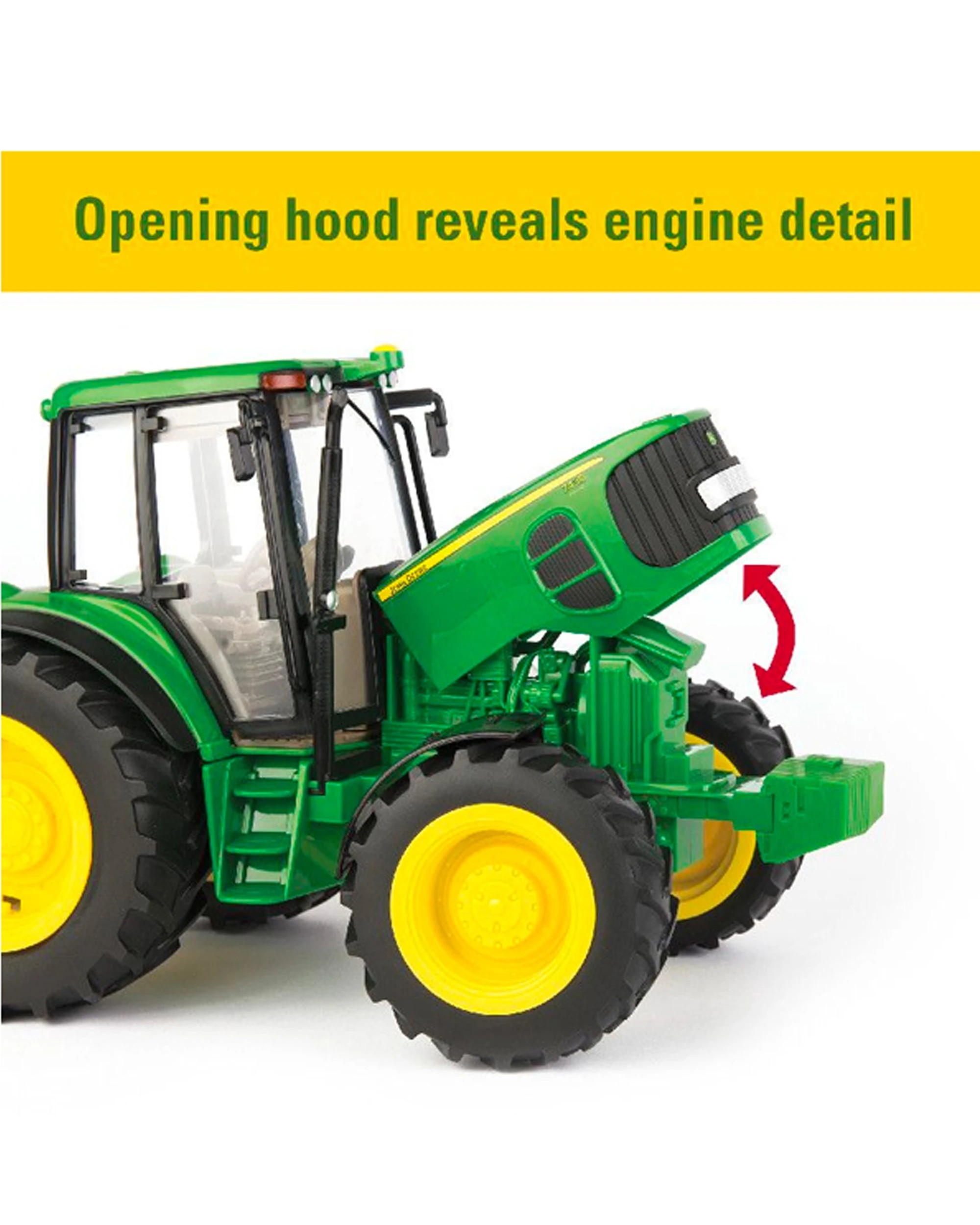 6 John Deere 1 16 7430 Big Farm Tractor With Gravity Wagon Kids Light Sound Toy 3+ - Green, 6 of 6