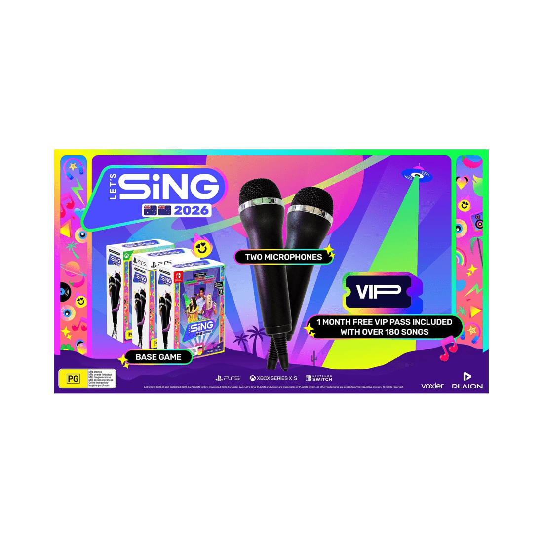 2 Plaion - Koch Media -  Let's Sing 2026 2 Mic Bundle - Switch, 2 of 6