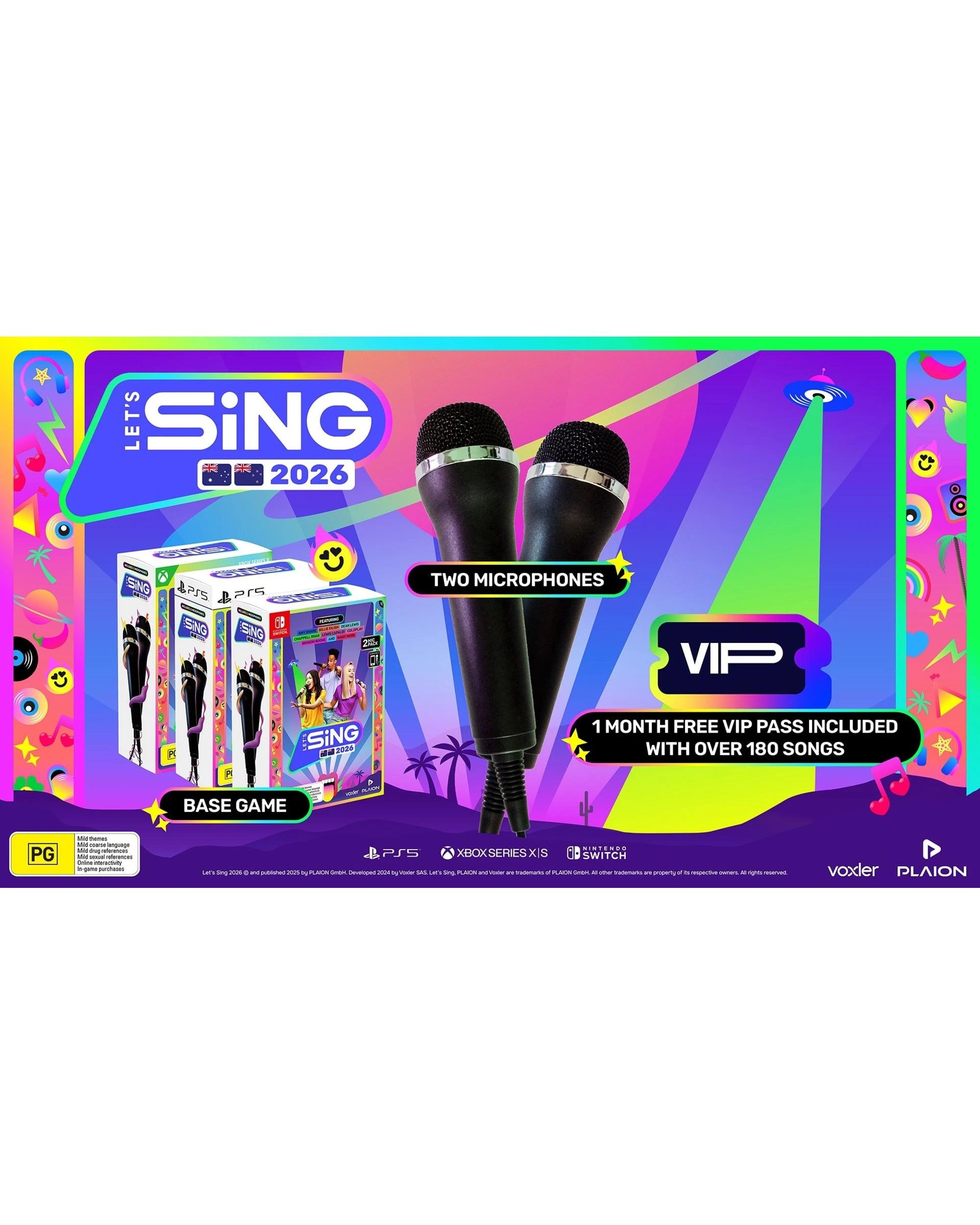 2 Plaion - Koch Media -  Let's Sing 2026 2 Mic Bundle - Switch, 2 of 6