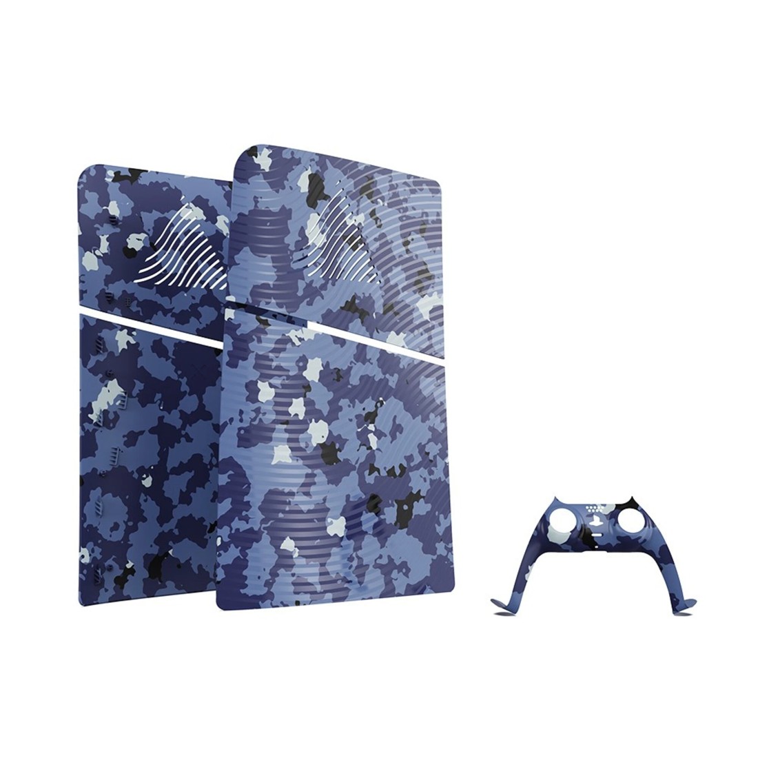 2 Maxx Tech PS5 Slim Console and Controller Faceplates & Thumb Grips - Blue Wave Camo - Blue, 2 of 3