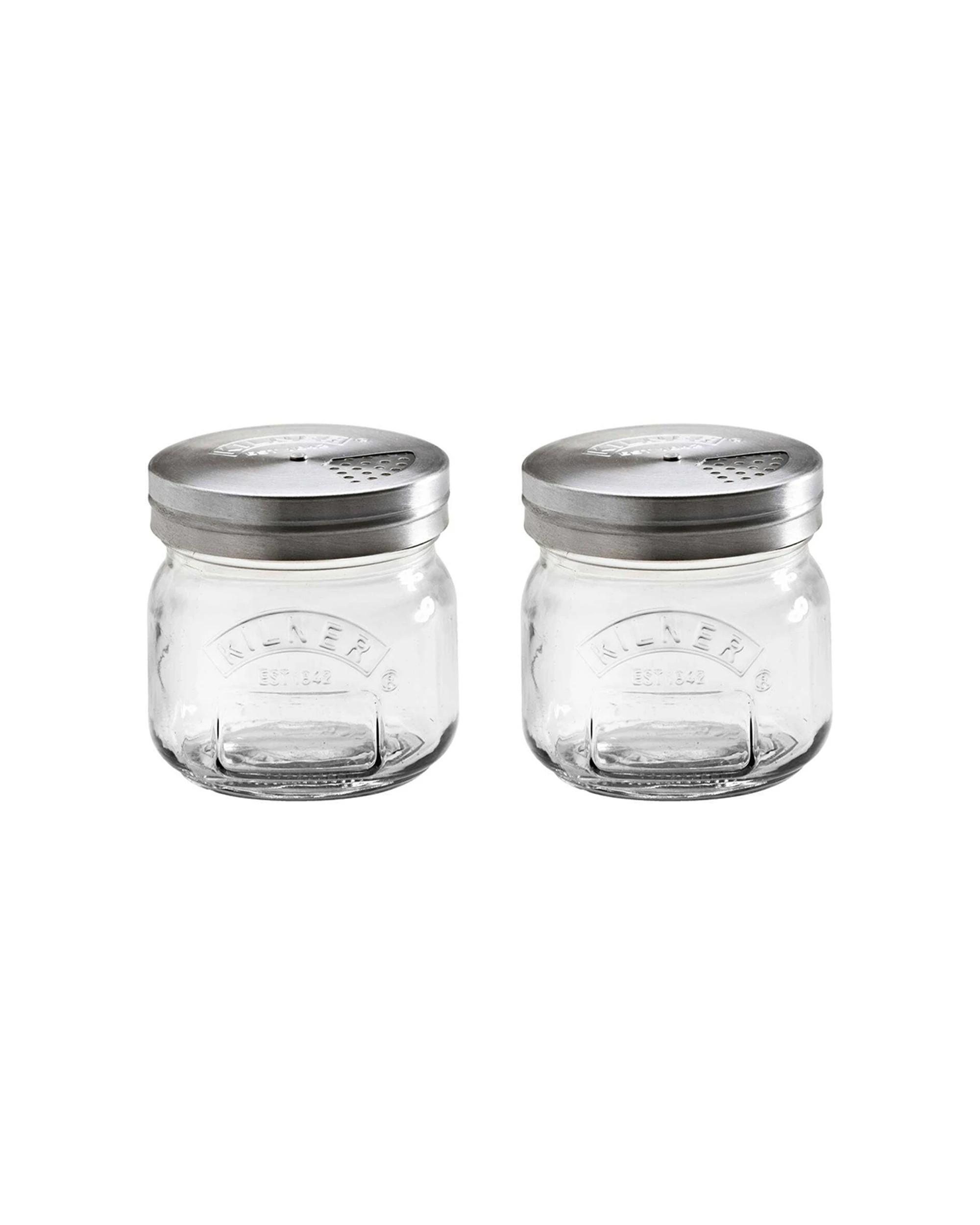 1 Kilner 2PK 250ml Glass Jar With Shaker Lid Container - Clear, 1 of 1