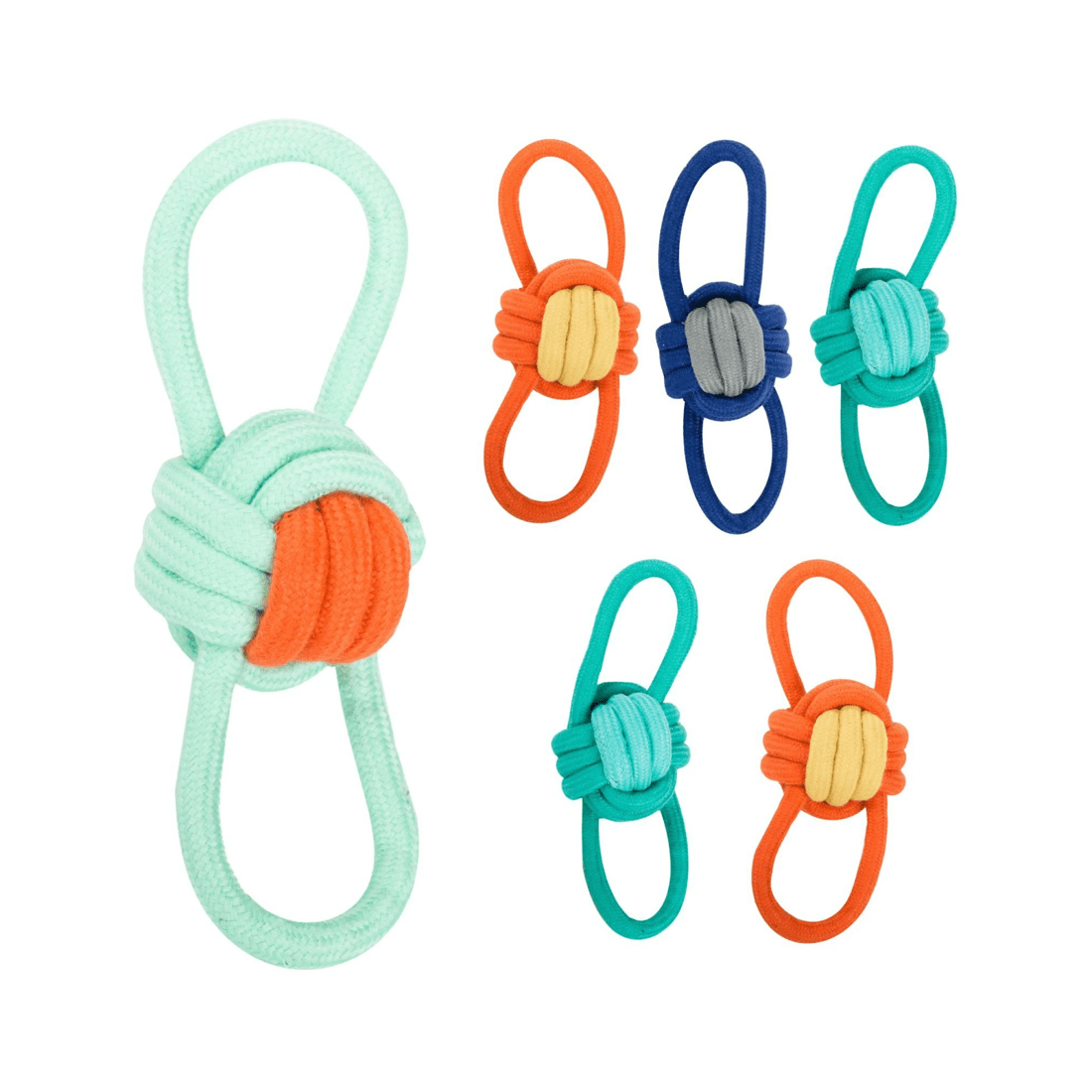 1 BR Pets 6x Heavy Duty Rope Dog Pet Toy Tug of War Durable Tough Chew Small to Large Dogs, 1 of 9