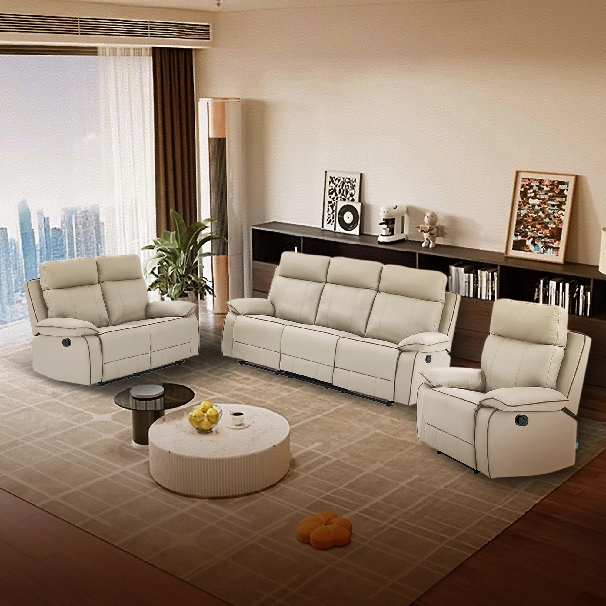 3 Foret 6-seater Sofa Lounge Convertible Recliner Couch For Living Room Modern, 3 of 7