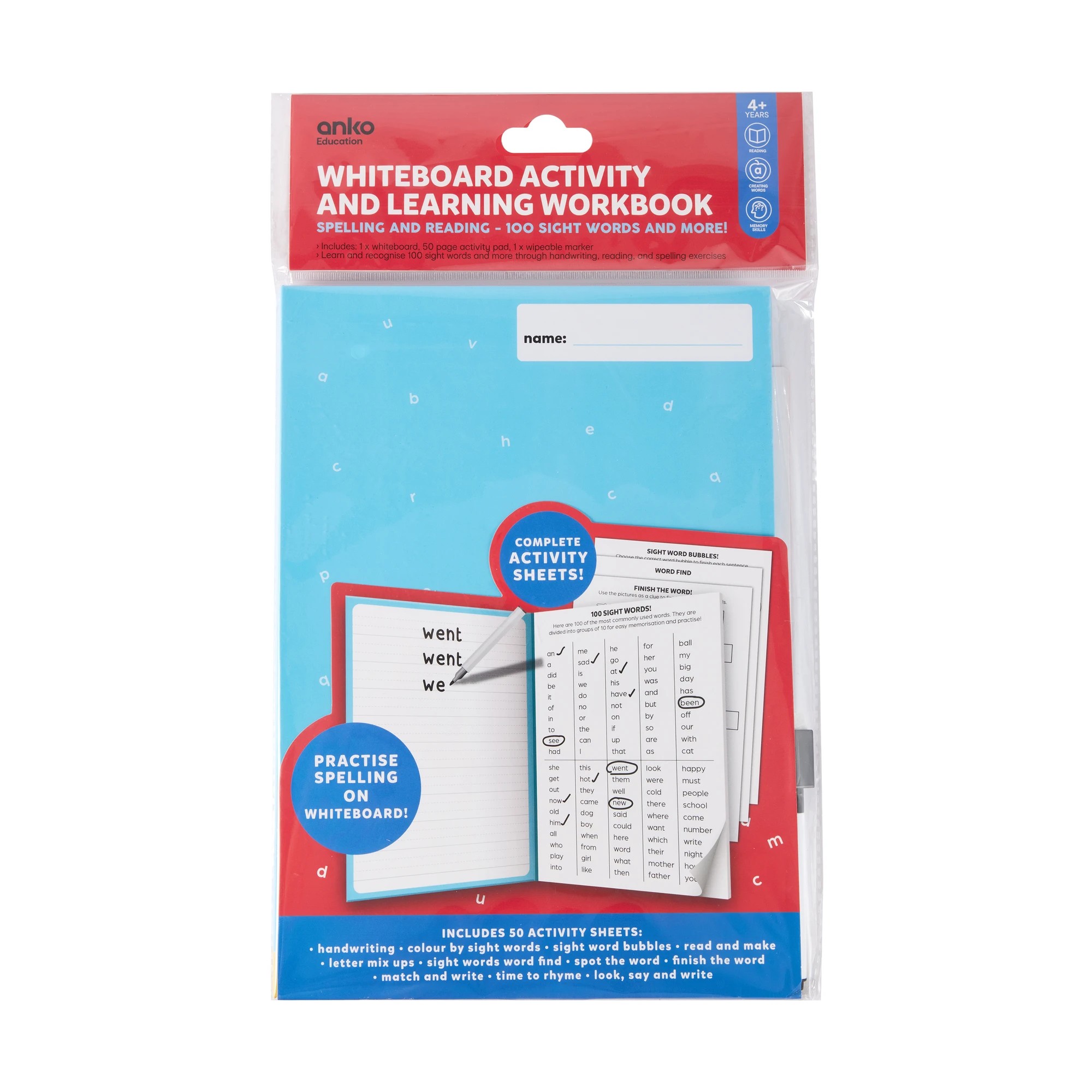 1 Whiteboard Activity and Learning Workbook, 1 of 9