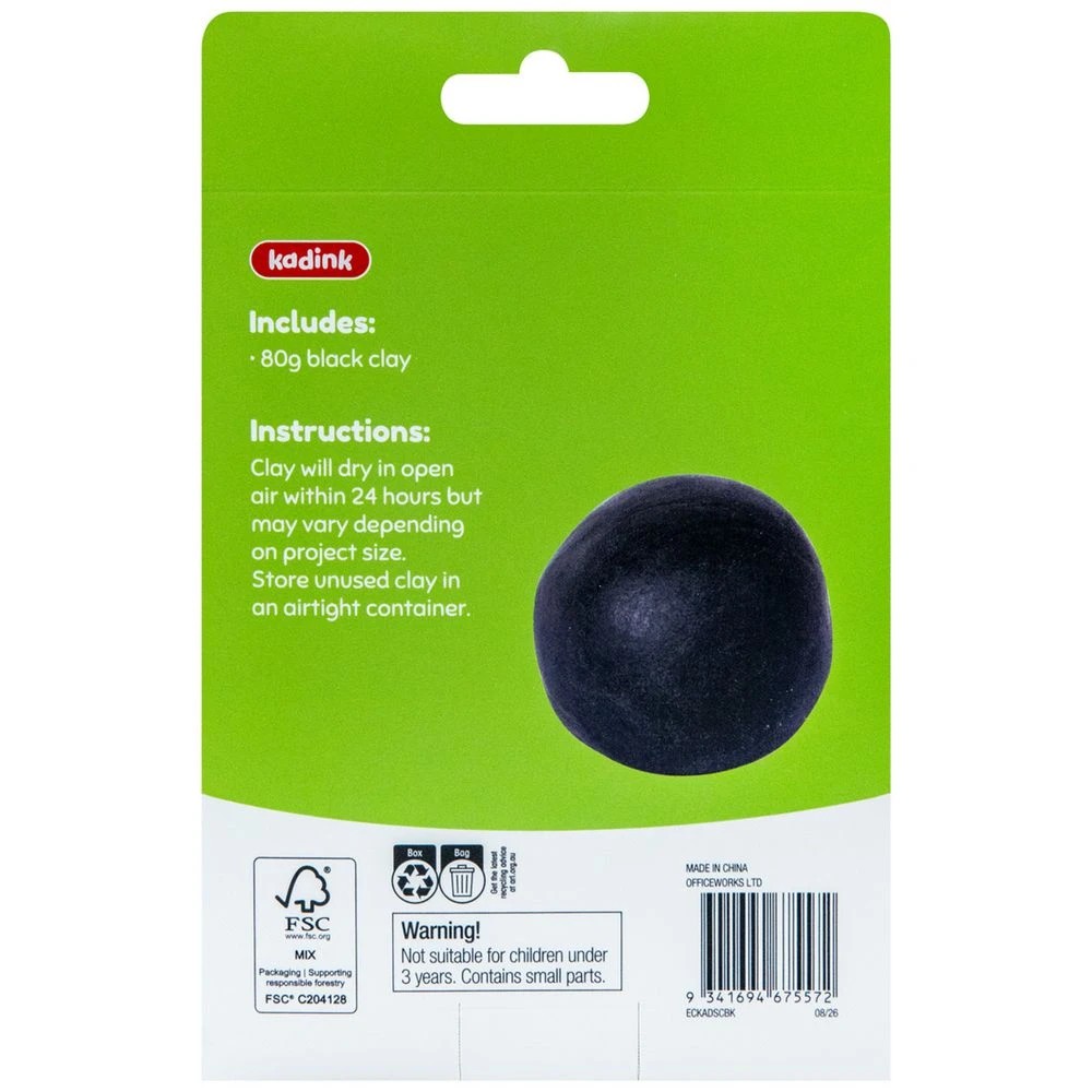 2 Kadink Super Clay 80g Black, 2 of 4