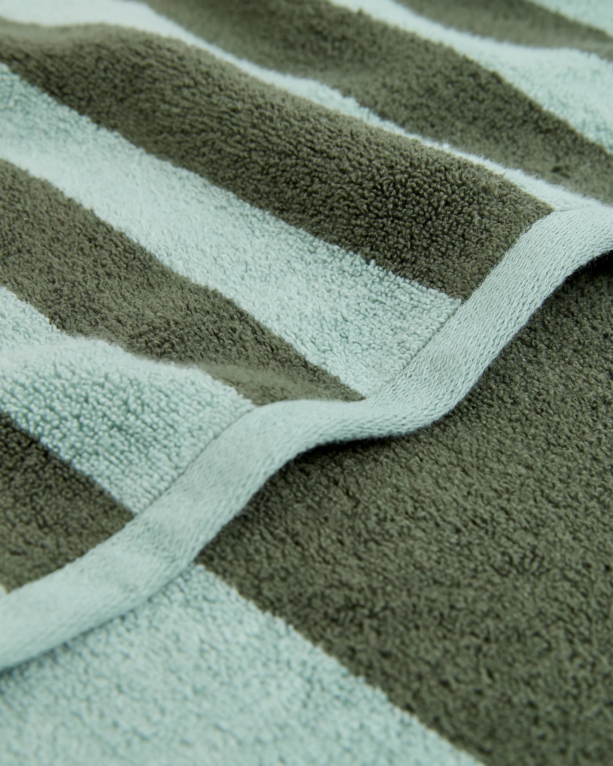 2 Target Rayne Australian Cotton Stripe Bath Towel - Green, 2 of 3