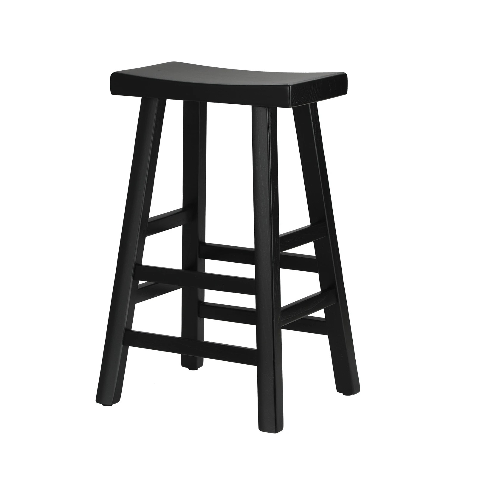 1 Oikiture Bar Stools Kitchen Stool Wooden Counter Chairs Barstools
 - Black, 1 of 10