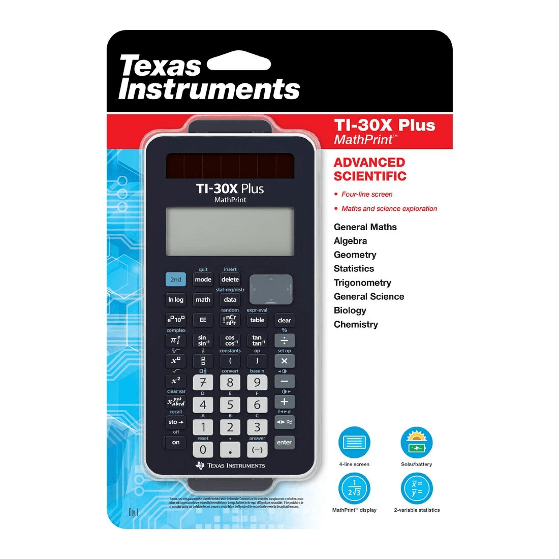 3 TI-30X Plus MathPrint Scientific Calculator, 3 of 4