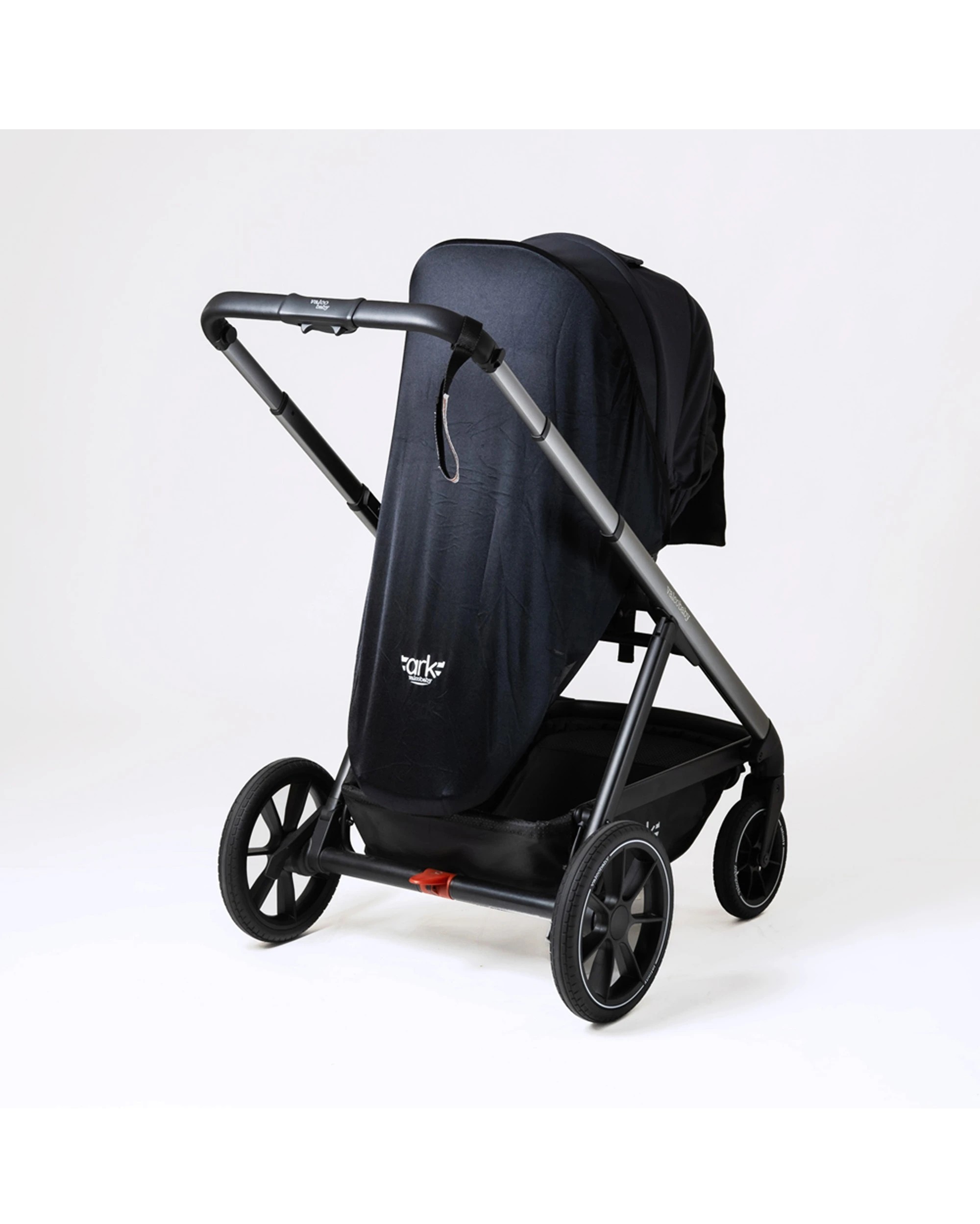 3 ValcoBaby Ark Pram Stroller Mesh Insect Net UV Reflective Sun Shade Cover - Black, 3 of 4