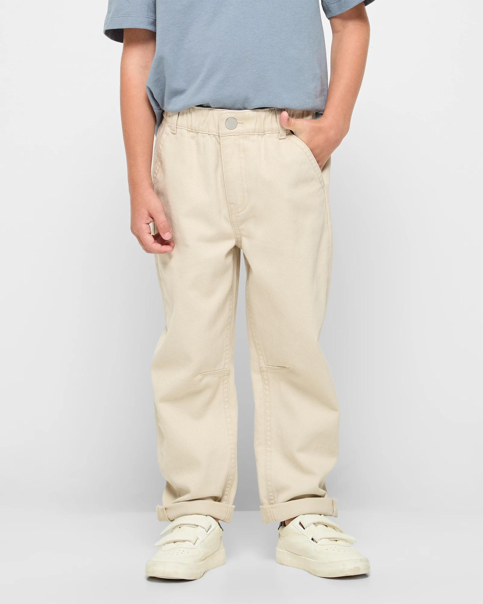 1 Target Relaxed Balloon Fit Denim Jeans STONE, 1 of 7