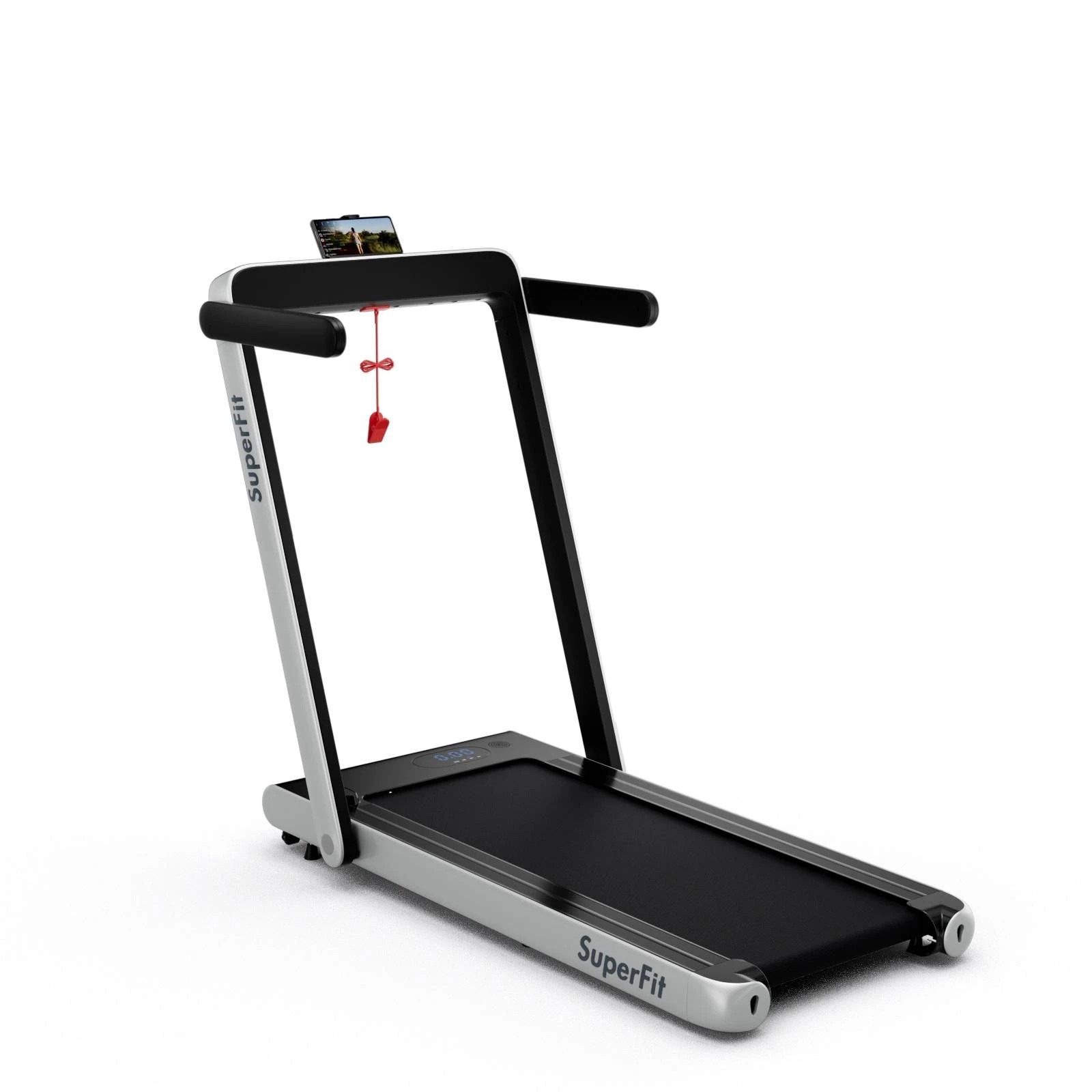 1 Costway 2 in 1 Electric Treadmill Folding Incline Running Machine w/Remote Control & LED Display - Silver, 1 of 1