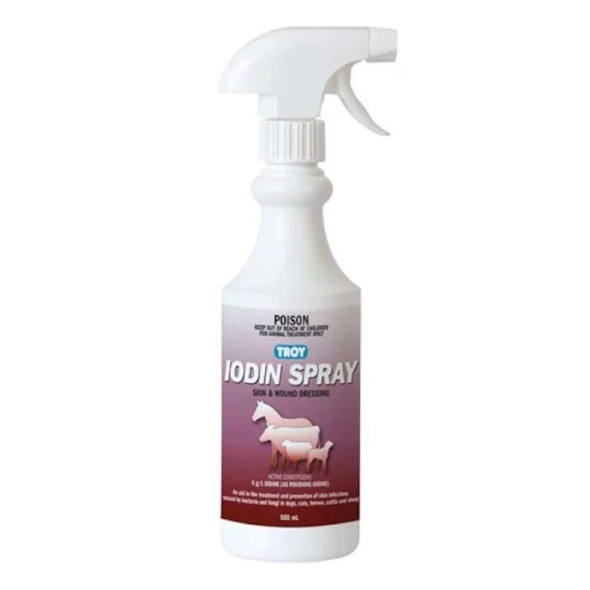 1 Troy Iodin Antiseptic And Wound Spray Anti Bacteria Anti Fungi 500ml, 1 of 2
