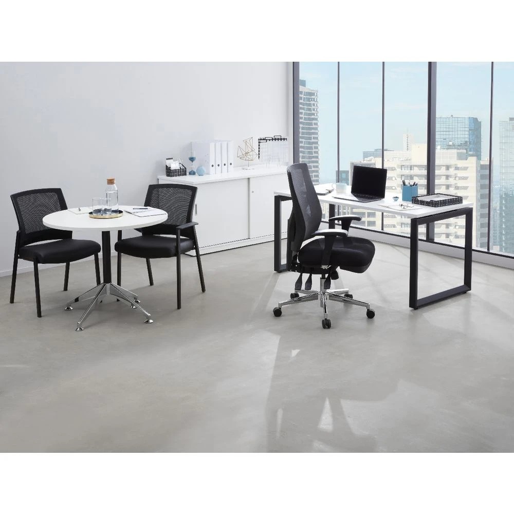 5 Stilford Round Meeting Table 900mm White Desks, Tables and Workstations, 5 of 5