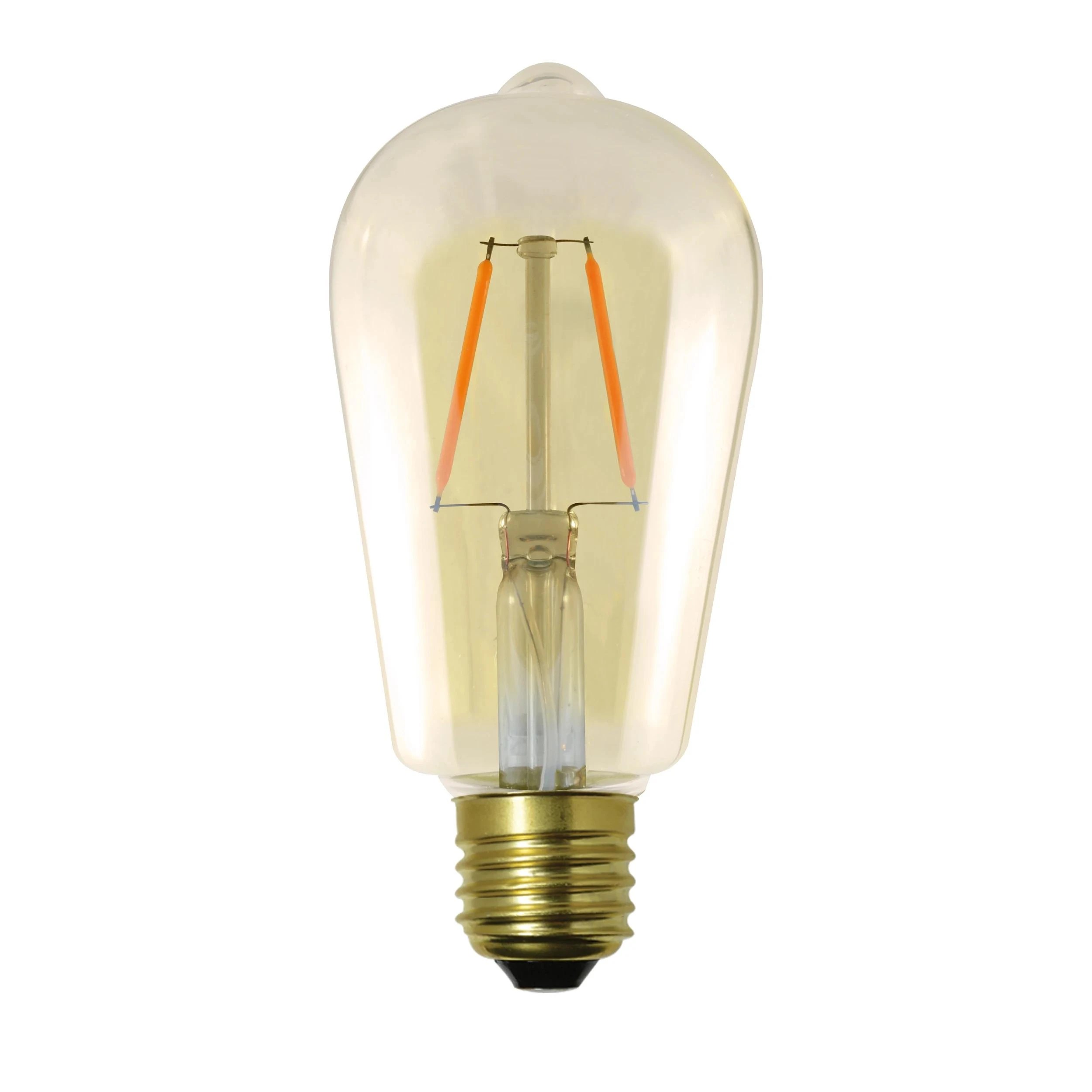 4 I001219 Mirabella LED ST58 Filament Amber ES 2W 150 Lumen - Multi, 4 of 5