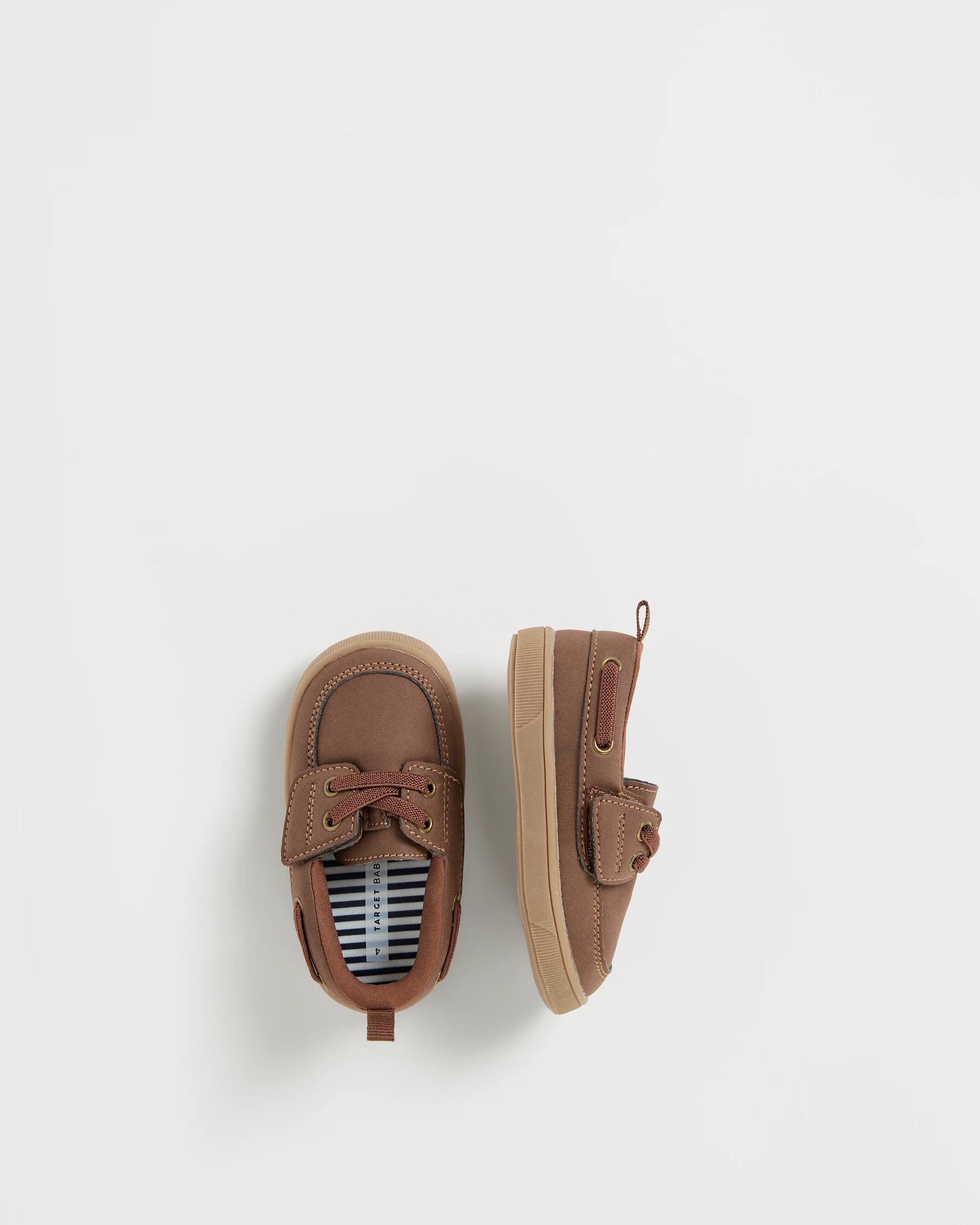 3 Target Baby First Walker Boat Shoes CHOCOLATE, 3 of 3