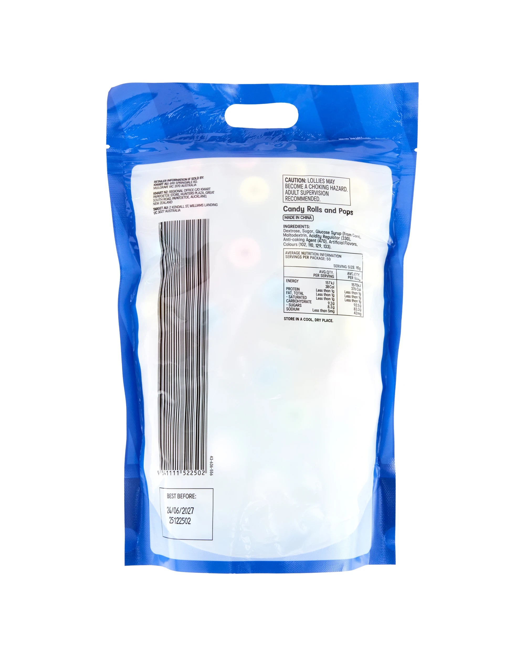 4 Candy Rolls and Pop 500g, 4 of 4