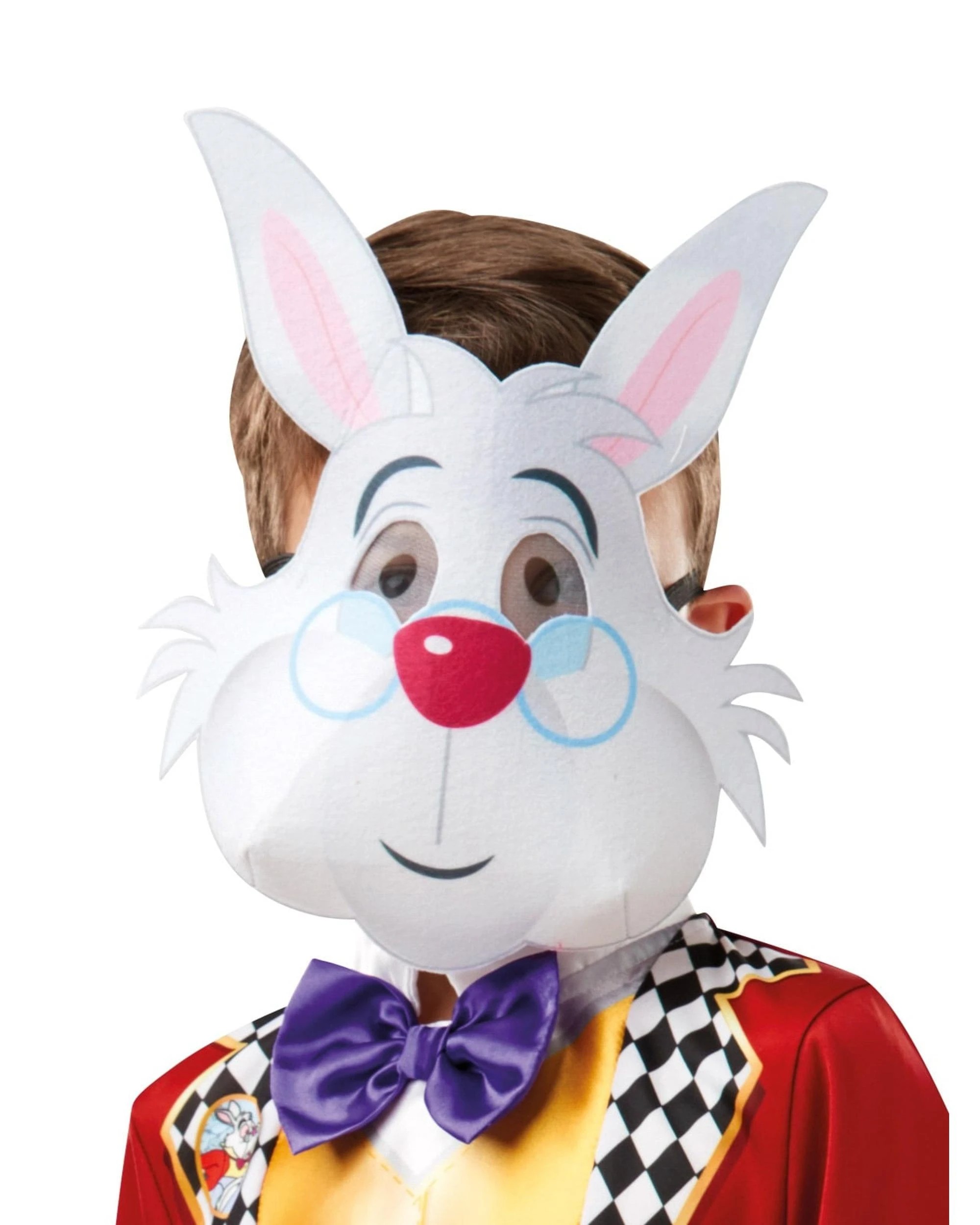 3 Disney Alice in Wonderland White Rabbit Costume Size Large, 3 of 5