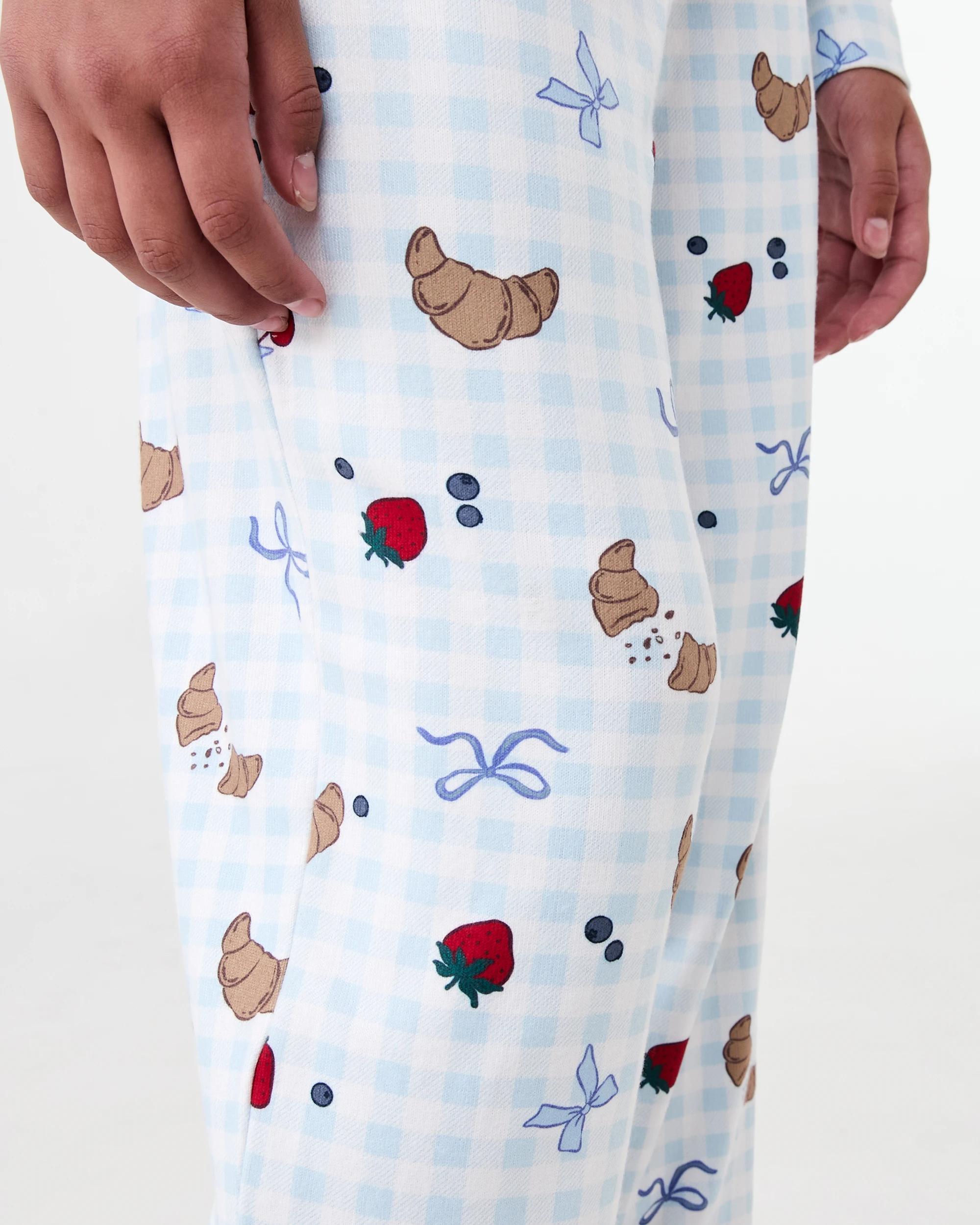 6 Hacci Pyjama Set Blu Gng Br, 6 of 7