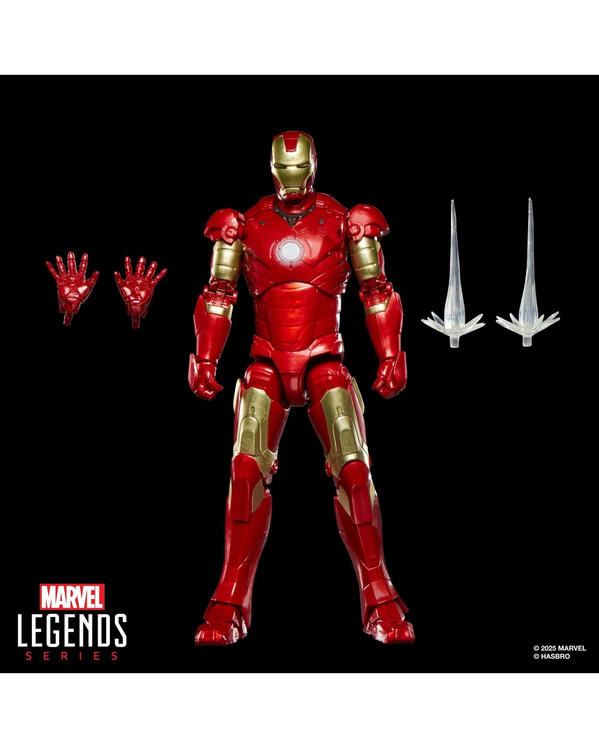 9 Marvel Legends Series Iron Man Mark III Action Figure, 9 of 10