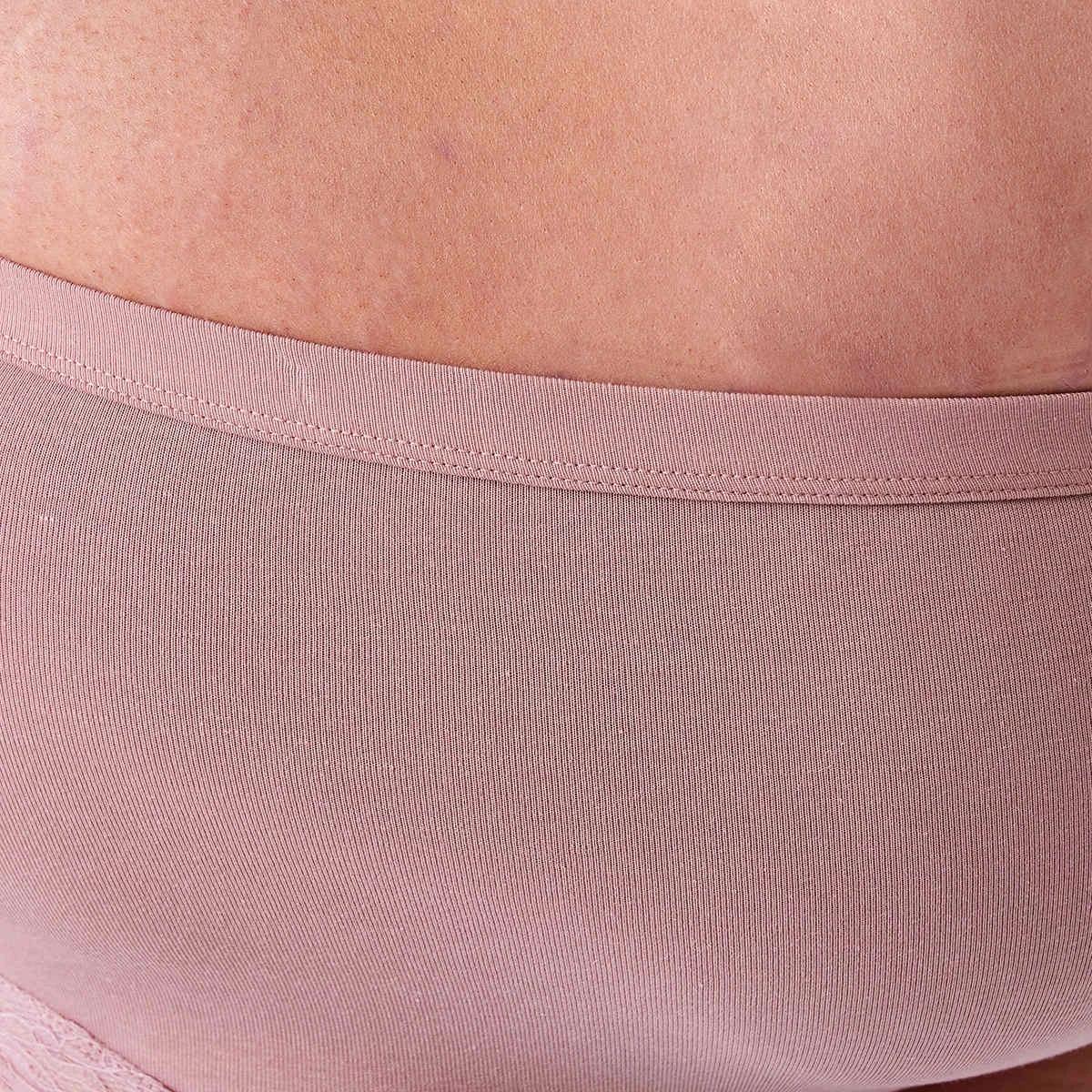 8 3 Pack Cotton Stretch Lace Trim Curve Full Briefs Bk Ow Wr, 8 of 9