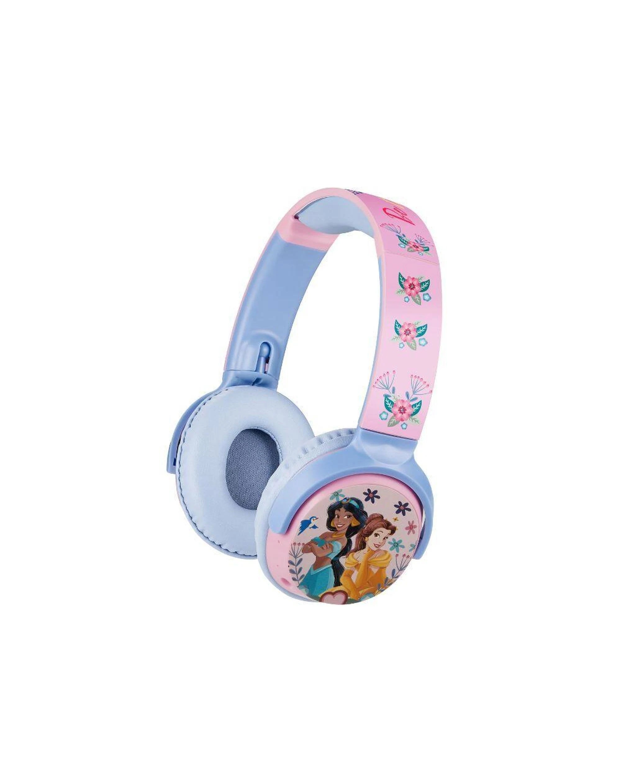 1 Disney Princess Kids Bluetooth Headphones 85dB Volume Limit Foldable, 1 of 3