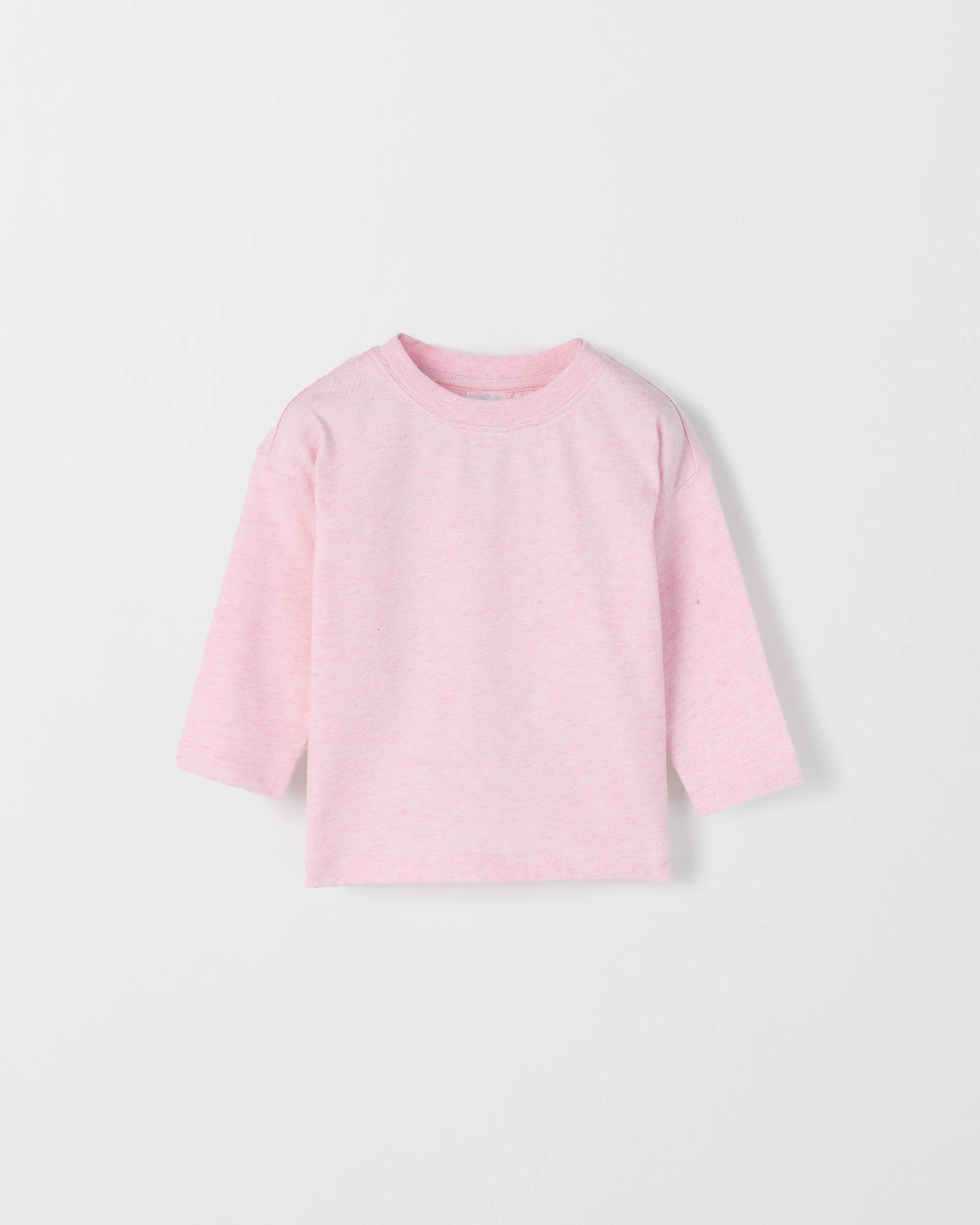 3 Target Baby Baby Organic Cotton 3 Pack Long Sleeve T-Shirts BEST FRIENDS CREAM, 3 of 5