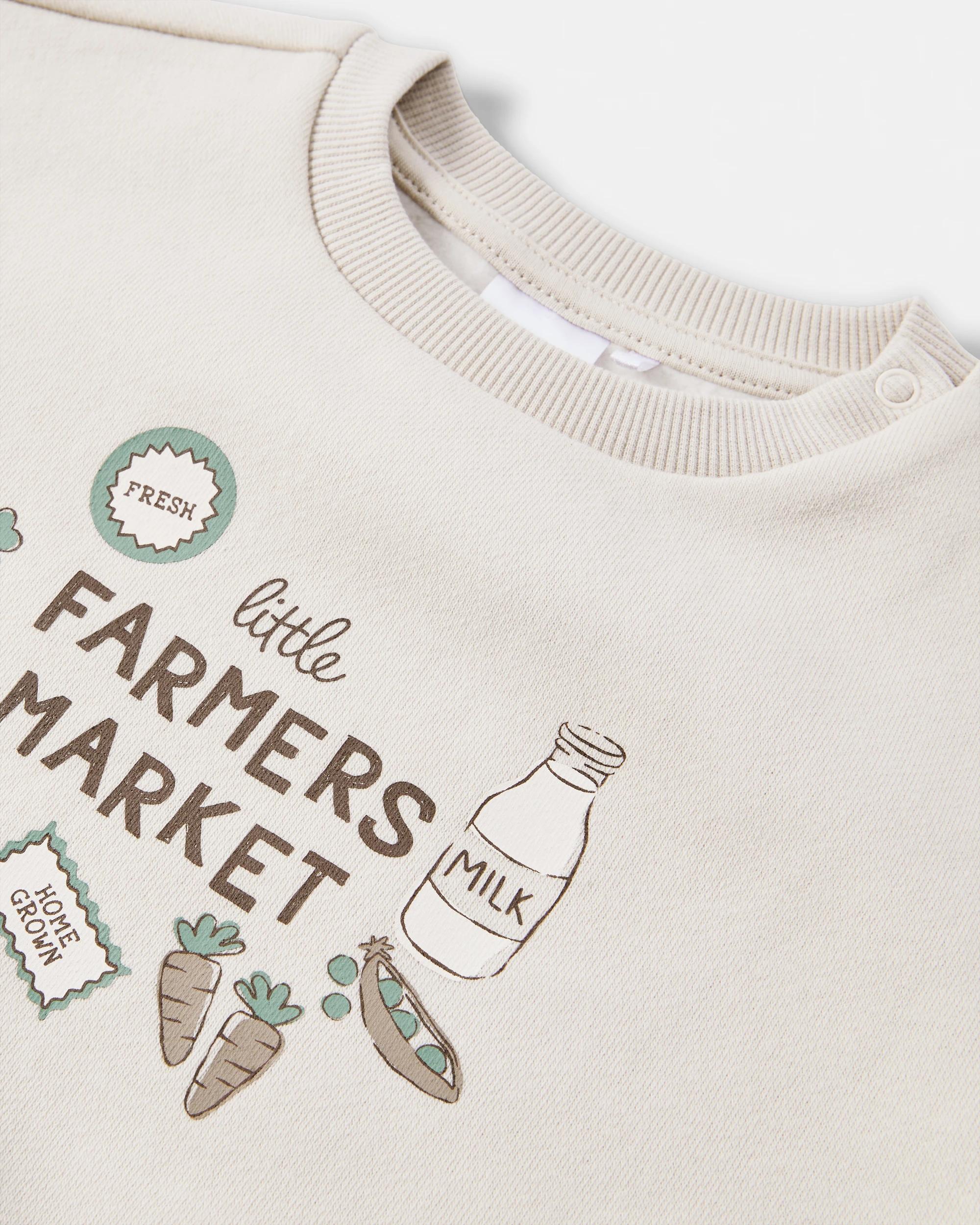 5 2 Pack Drop Shoulder Sweatshirt Beig Farm, 5 of 6