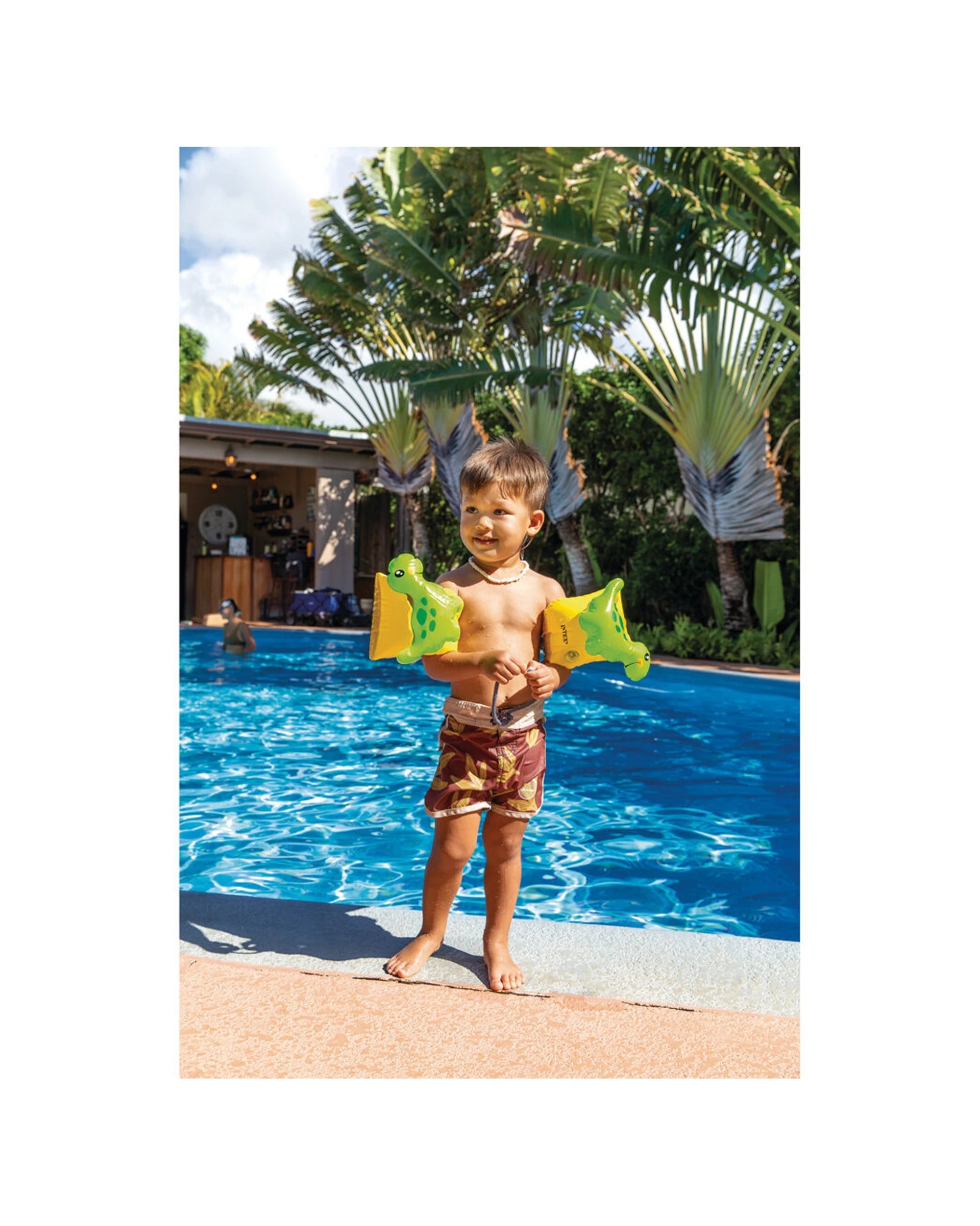 2 Intex Inflatable Dinosaur Arm Bands 3D Design Kids Safety Floatation Device 3-6y, 2 of 3