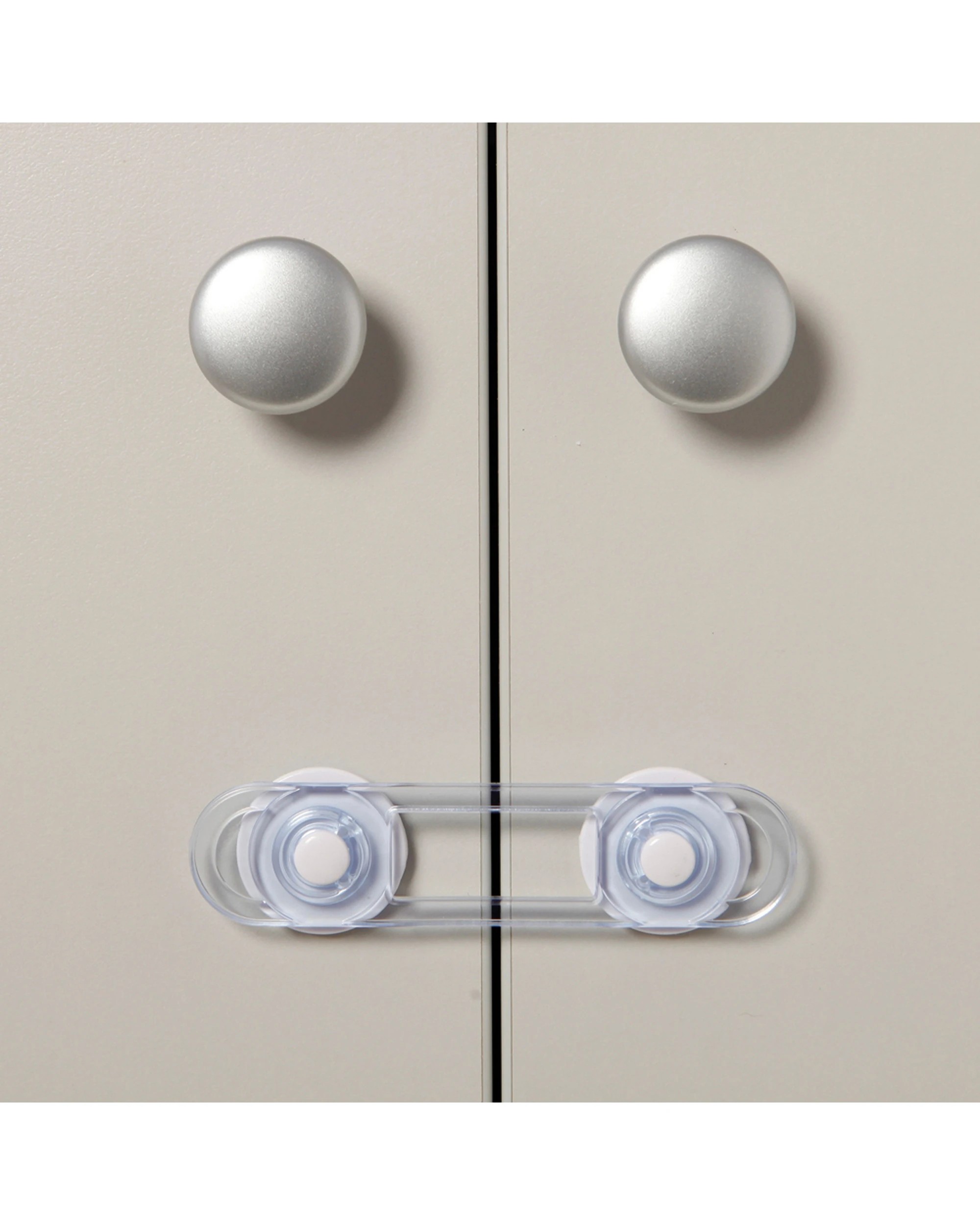 3 Dreambaby 4pc Mini Multi-Purpose Latches For Cabinets Adhesive 12cm - White, 3 of 3