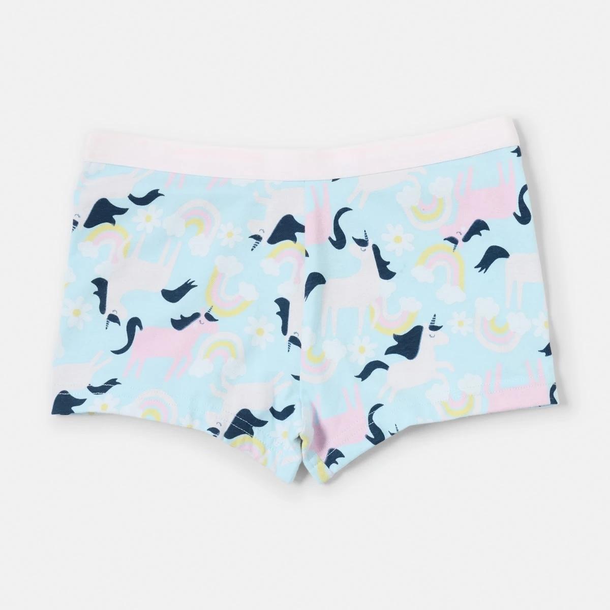 7 5 Pack Print Shorties Blue Uni, 7 of 8
